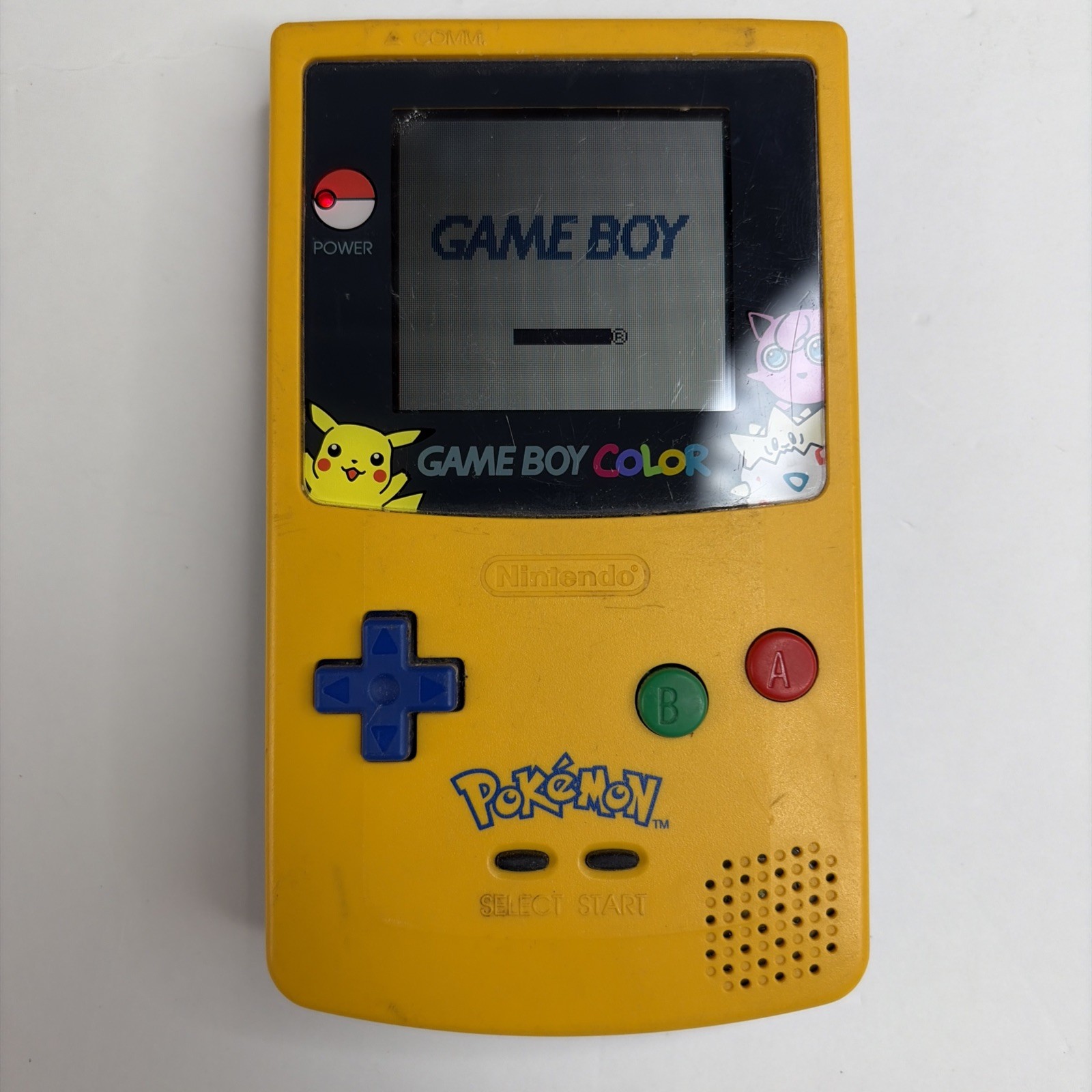 Gameboy Color Pokemon Special Pikachu Edition OEM Nintendo Console no Sound