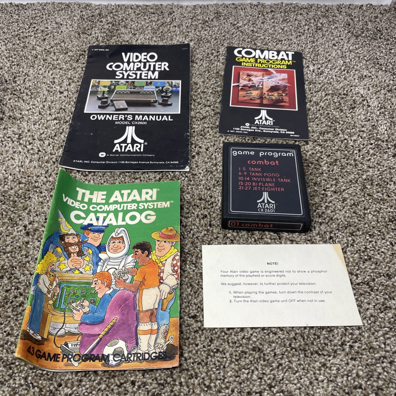 Atari 2600 Heavy Sixer Console In Box Chess Piece Box Tested Works READ