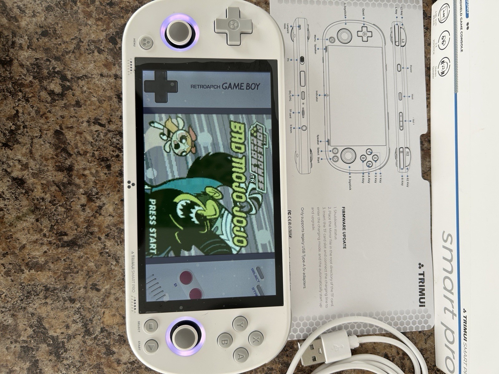 Trimui Smart Pro TG5040 Handheld Video Game Console White