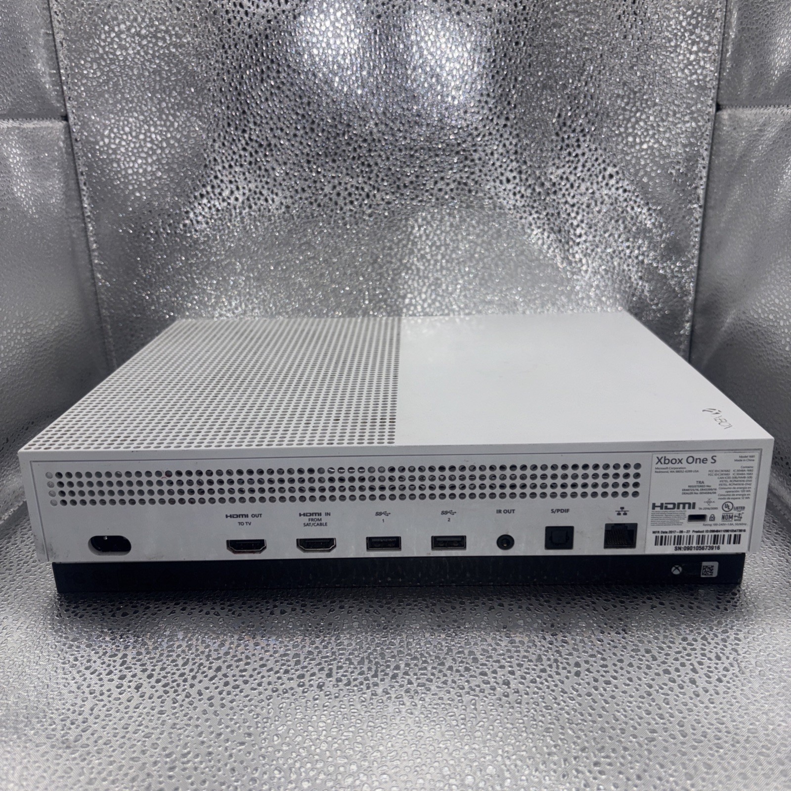 Microsoft Xbox One S White 500GB Model 1681 Console Only – Tested & Working!