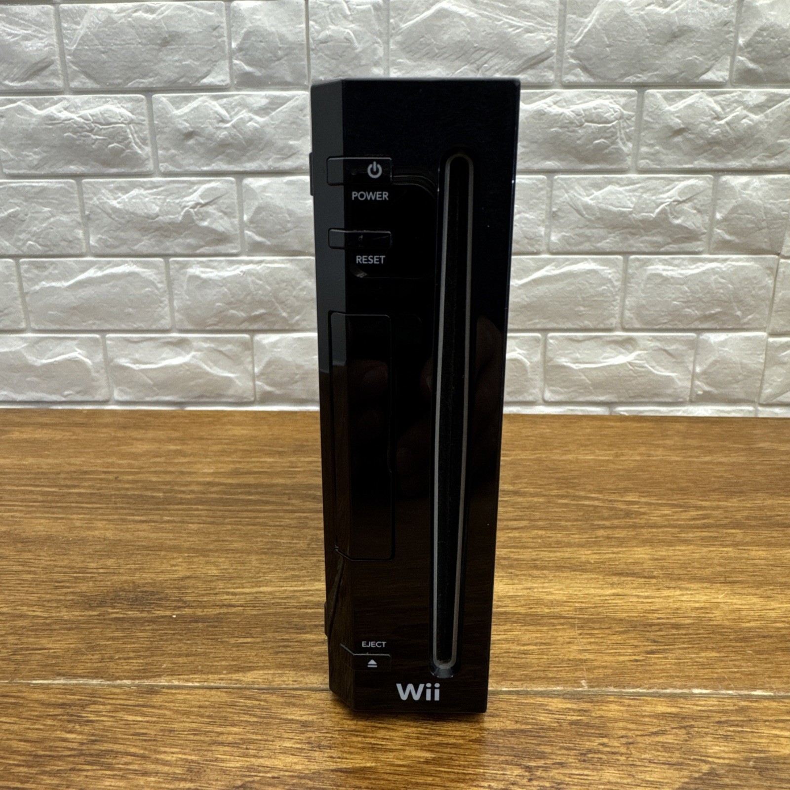 Nintendo Wii Gamecube Compatible RVL-001 Tested Works Console ONLY Black.