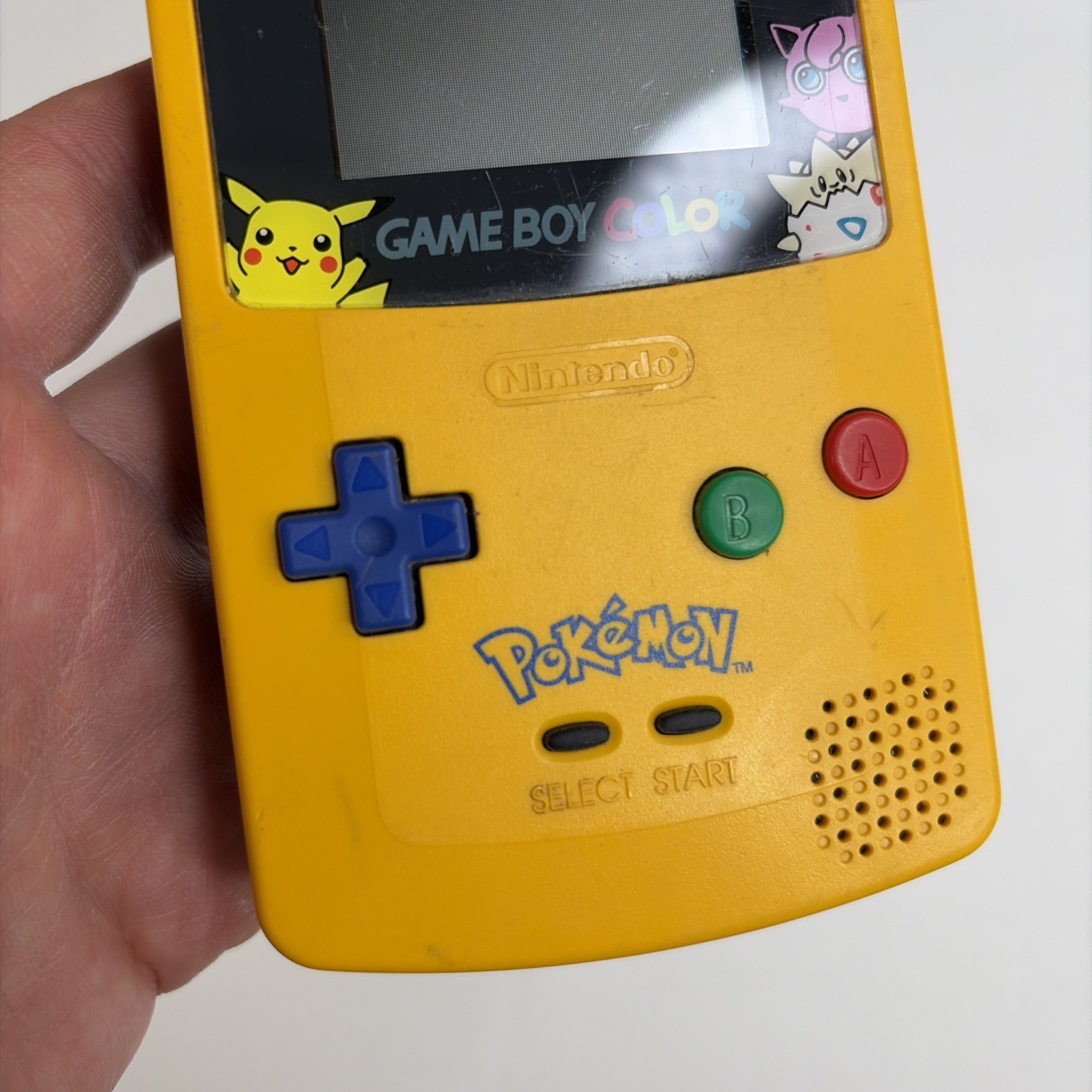 Gameboy Color Pokemon Special Pikachu Edition OEM Nintendo Console no Sound