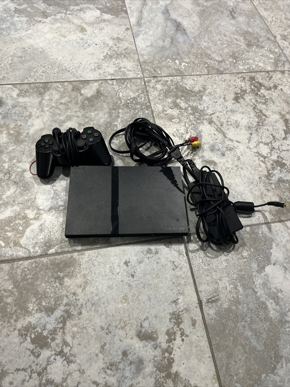 OEM Sony PS2 SLIM Video Game System Gaming Bundle Console Set Playstation-2 Mini