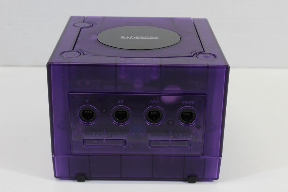 Nintendo Gamecube Console Clear Transparent Purple NTSC-U/C DOL-101 GC RGB LED