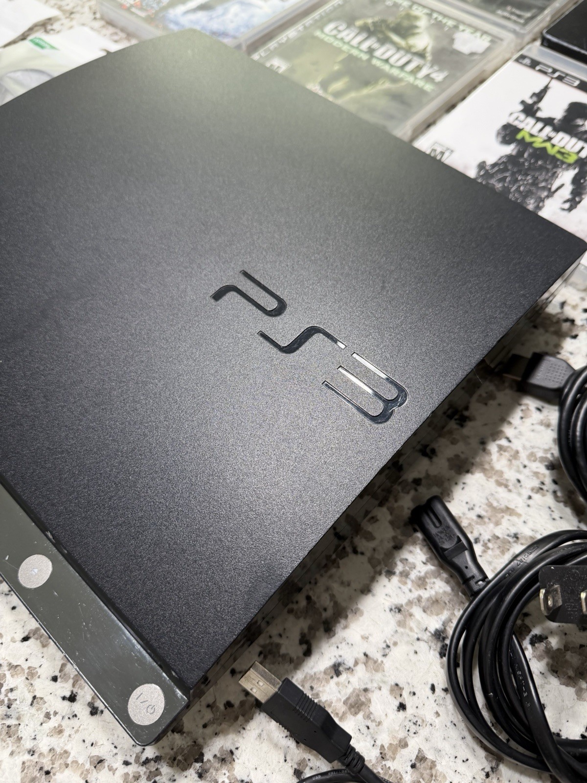 Sony PlayStation 3 PS3 Slim 160GB cech-2501a Console Bundle Games Controller