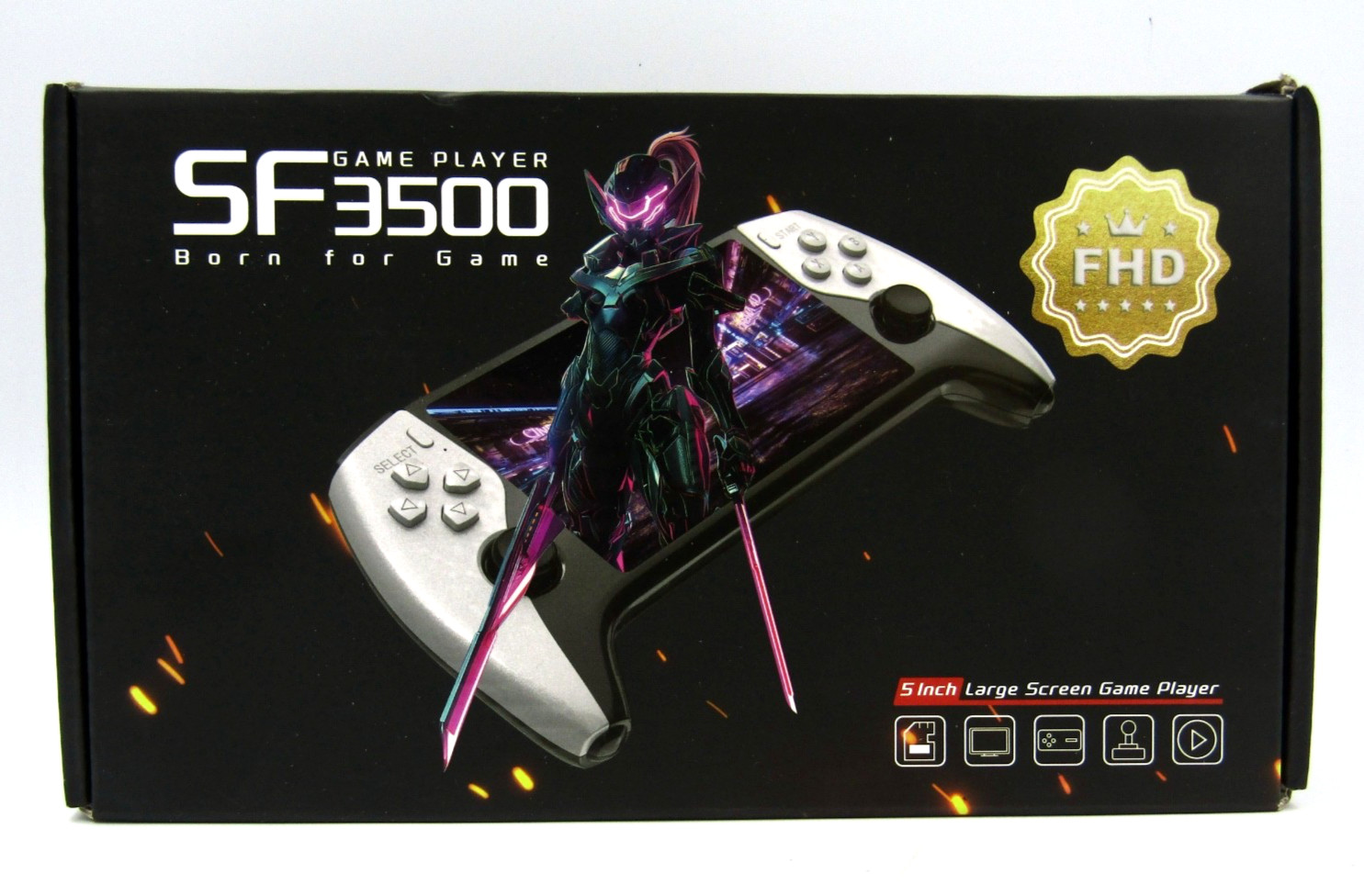 SF3500 Handheld Game Player 5 In FHD Portable Console, Over 20,000 Games – NEW