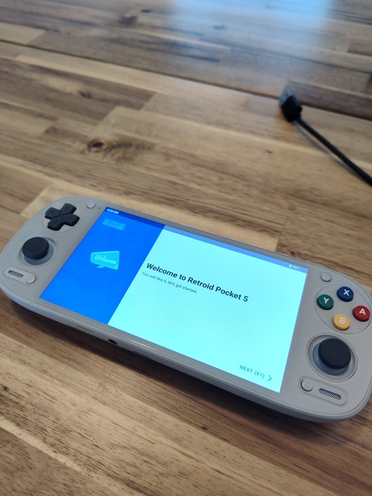 Retroid Pocket 5 Handheld Console 16 Bit Gray CIB AMOLED 128GB Free Shipping