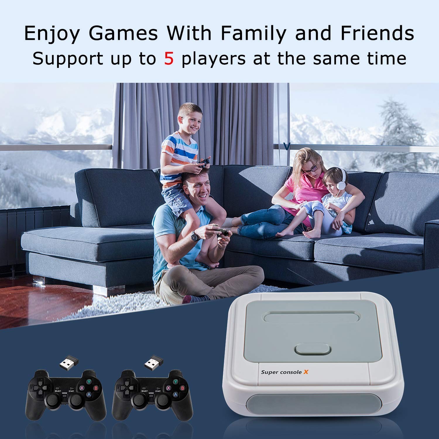 Super Console X Retro Video Game Console Built in 117,000+ Games,Emulator Consol