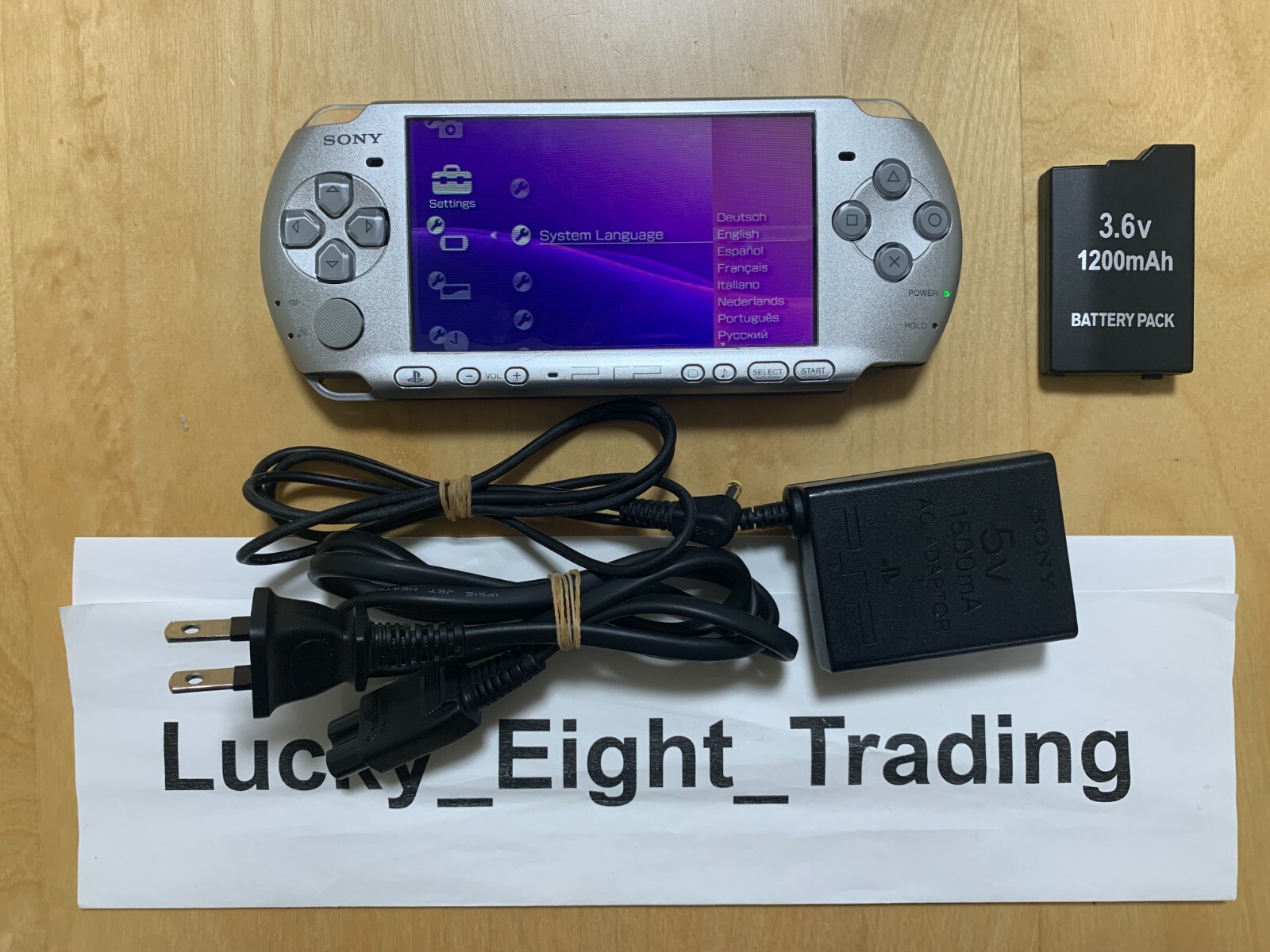 PSP 3000 Mystic Silver MS Console Charger [CC]