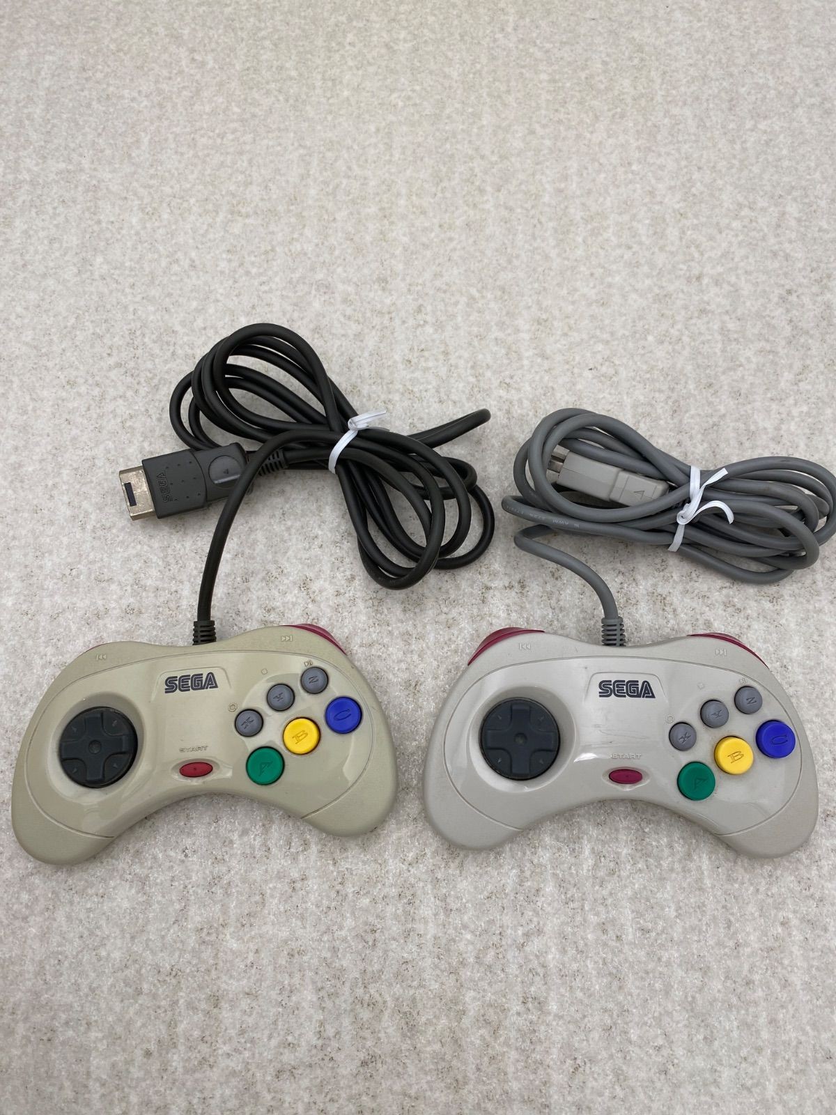 Sega Saturn HST 3220 console with 2 controllers
