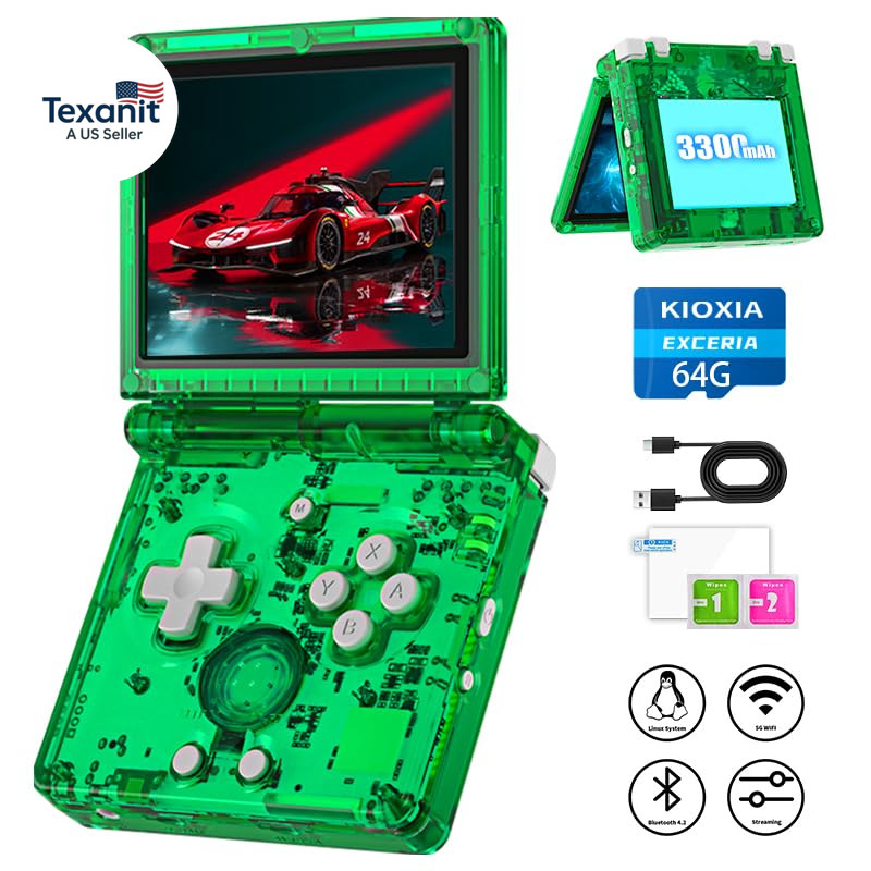 RG35XXSP Portable Flip Retro Handheld Game Console Linux System 3.5 » IPS Scree