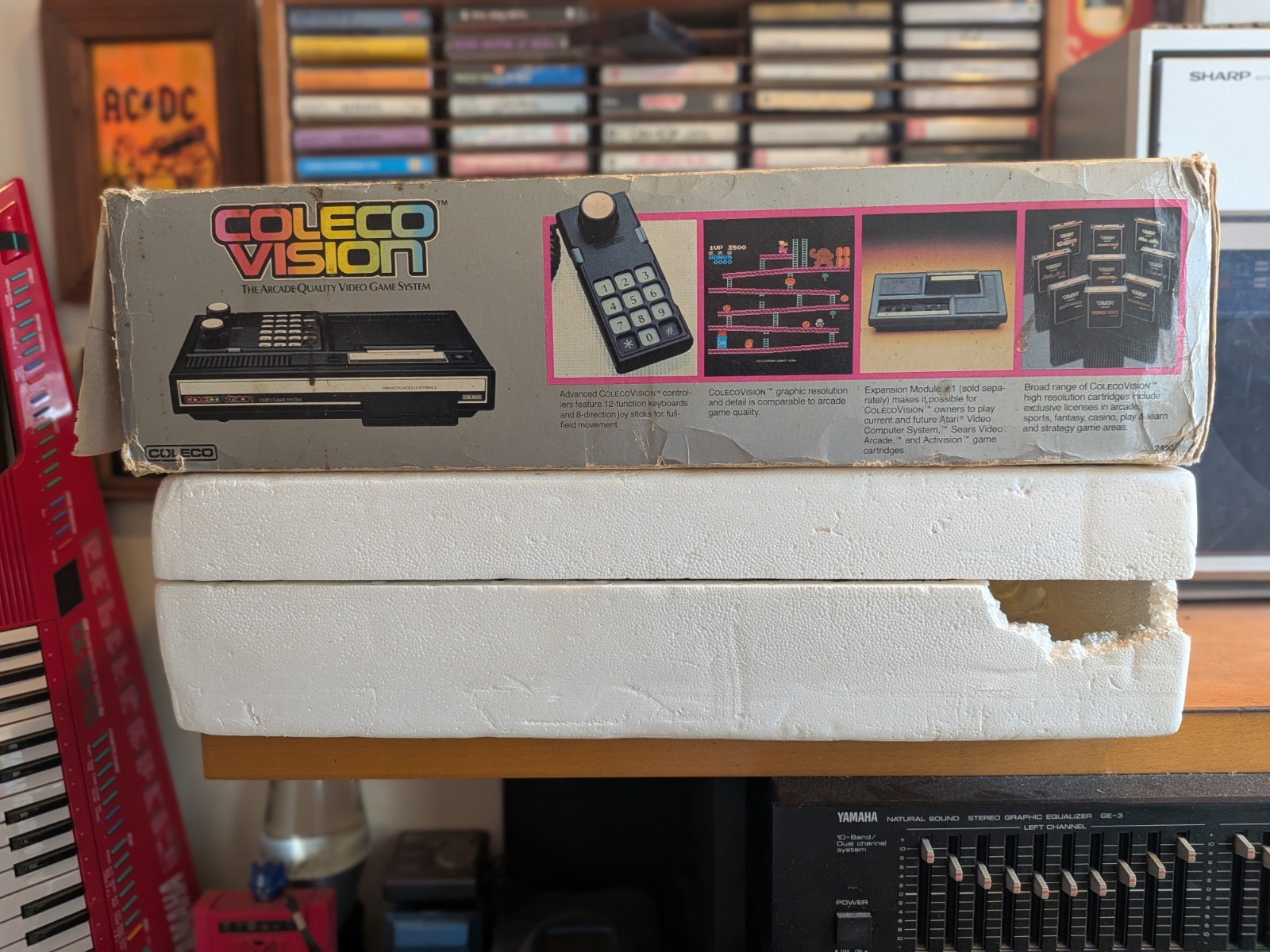 Colecovision Console CIB in Box TESTED COMPLETE Good Shape! 10 Games.