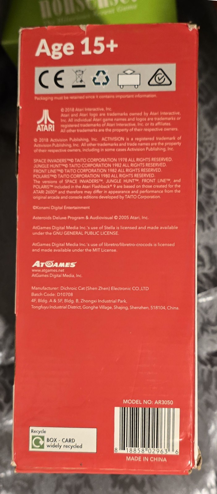 Inspected & Tested Atari Flashback 9 AR3050 Game Console, All Accessories/Cables