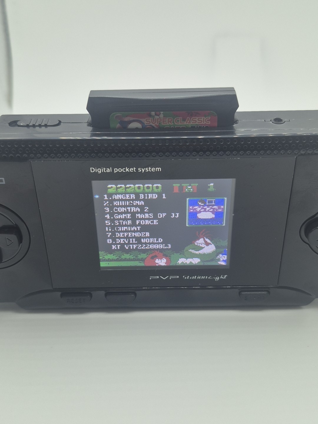 PVP STATION LIGHT 3000 Black 900000+Games W/Box Cartridge Manual & Cable -Tested