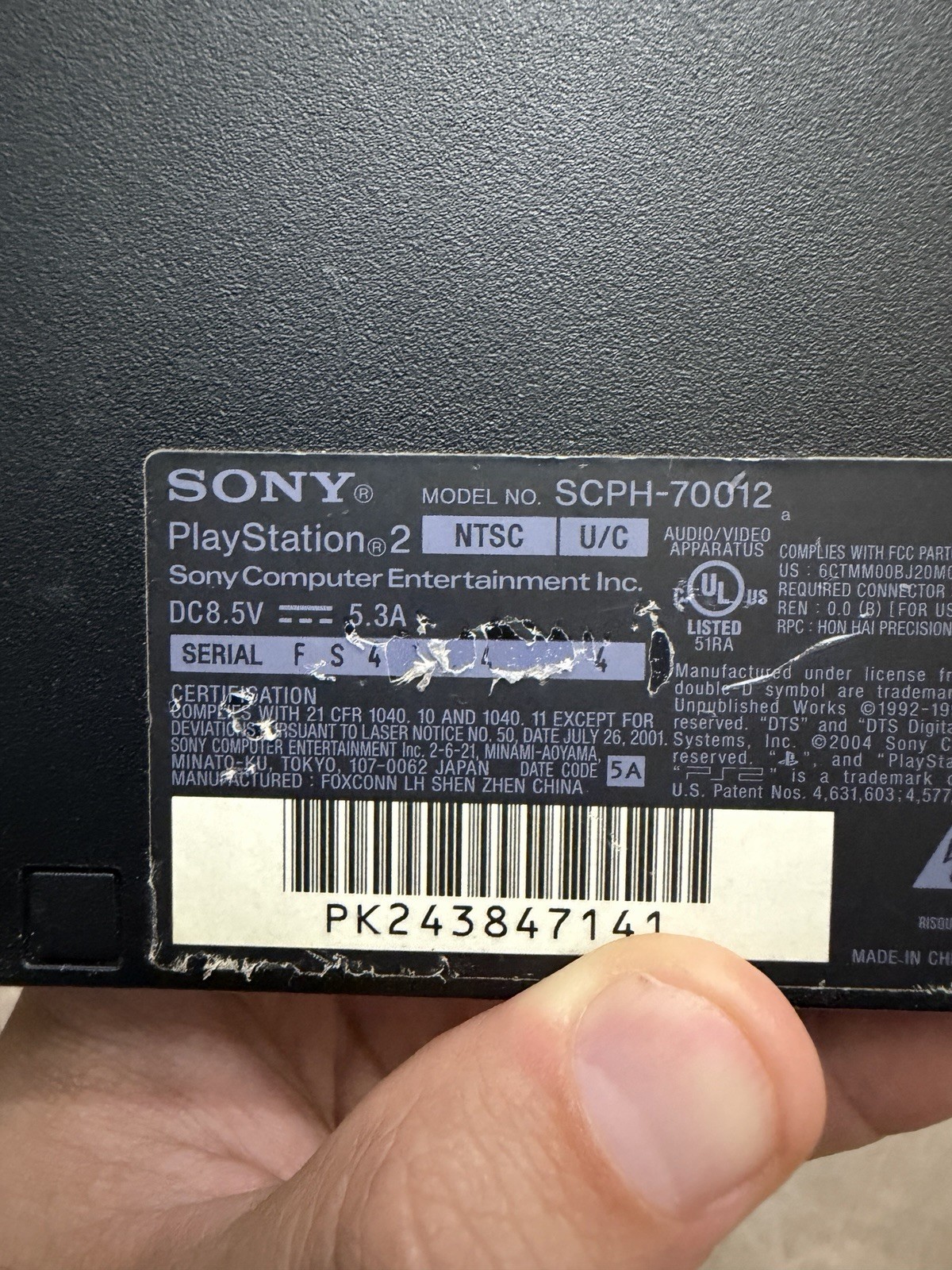 Retro Sony Playstation 2 Slim SCHP-70012 Console Only Tested & Works 1