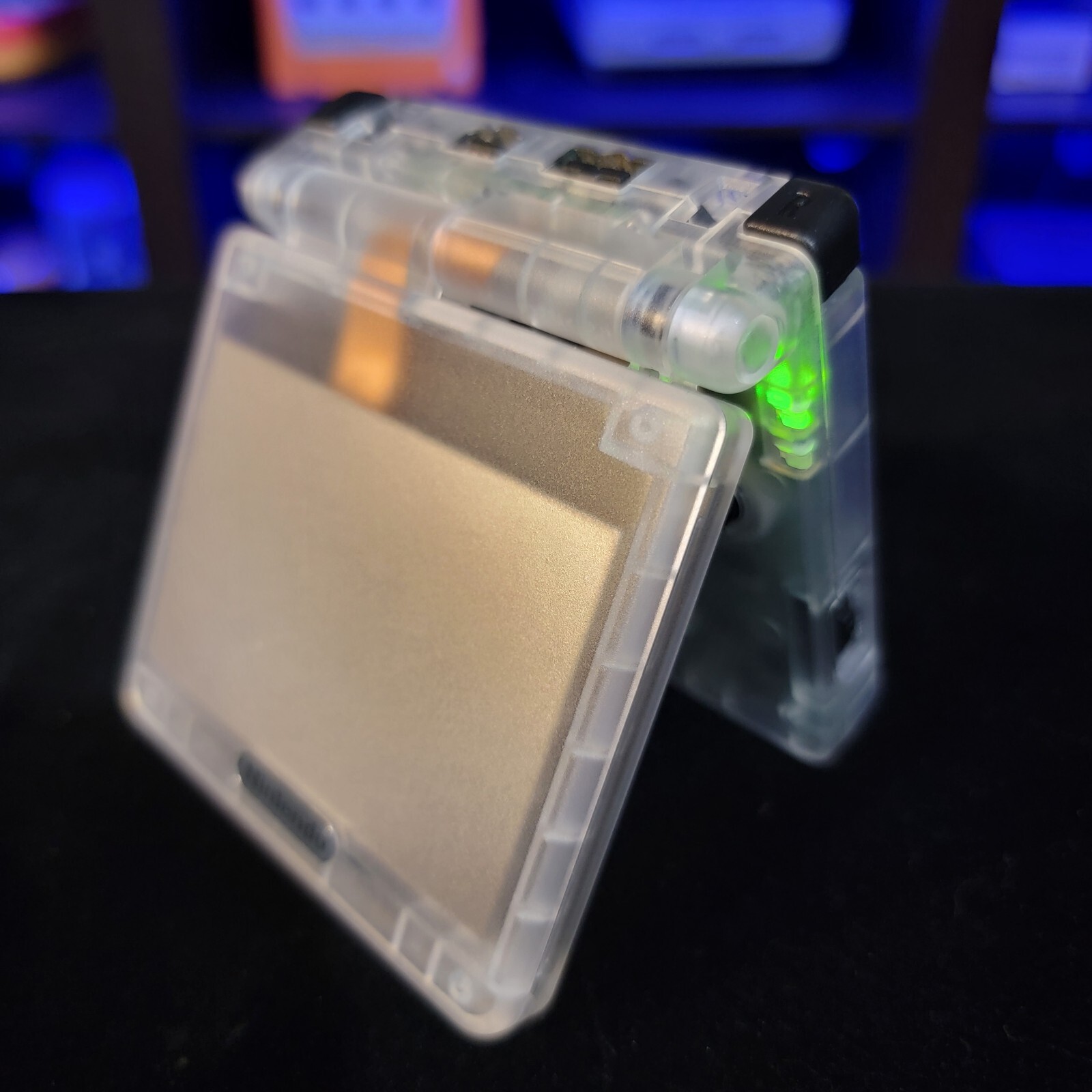 Clear Nintendo Game Boy Advance GBA SP IPS MOD Adjustable Brightness