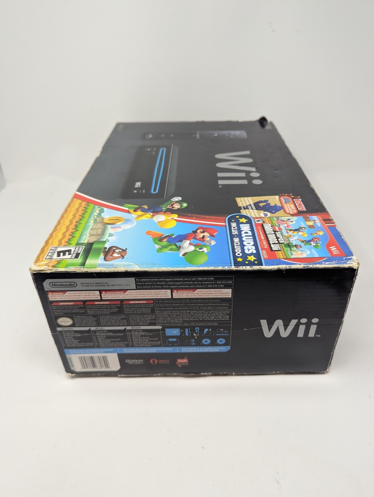 Nintendo Wii Video Game Console Black RVL-101 Super Mario Bros Wii Accessories 2