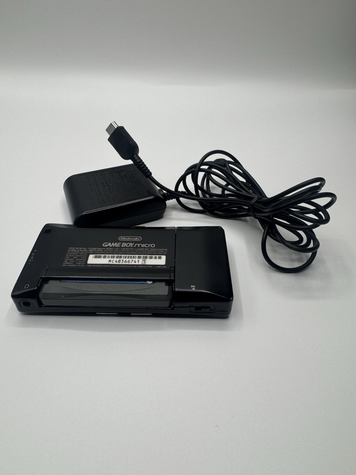 Nintendo Game Boy Micro Silver & Black Handheld Console