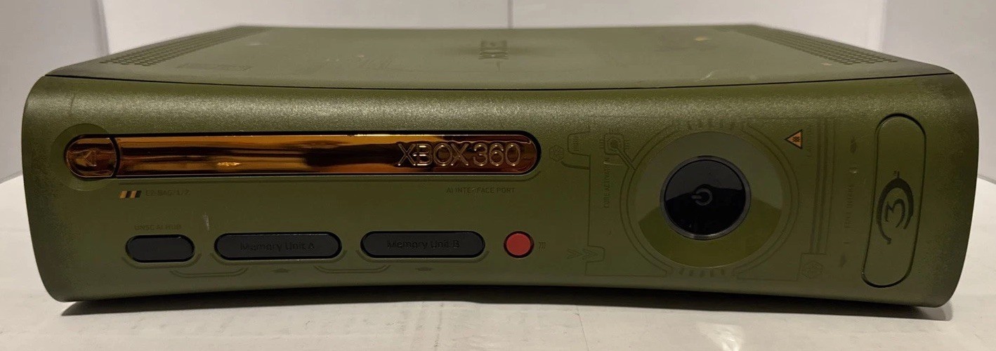 Halo 3 Special Edition Xbox 360 Console Only Falcon MB Serviced Deep Cleaned 👀