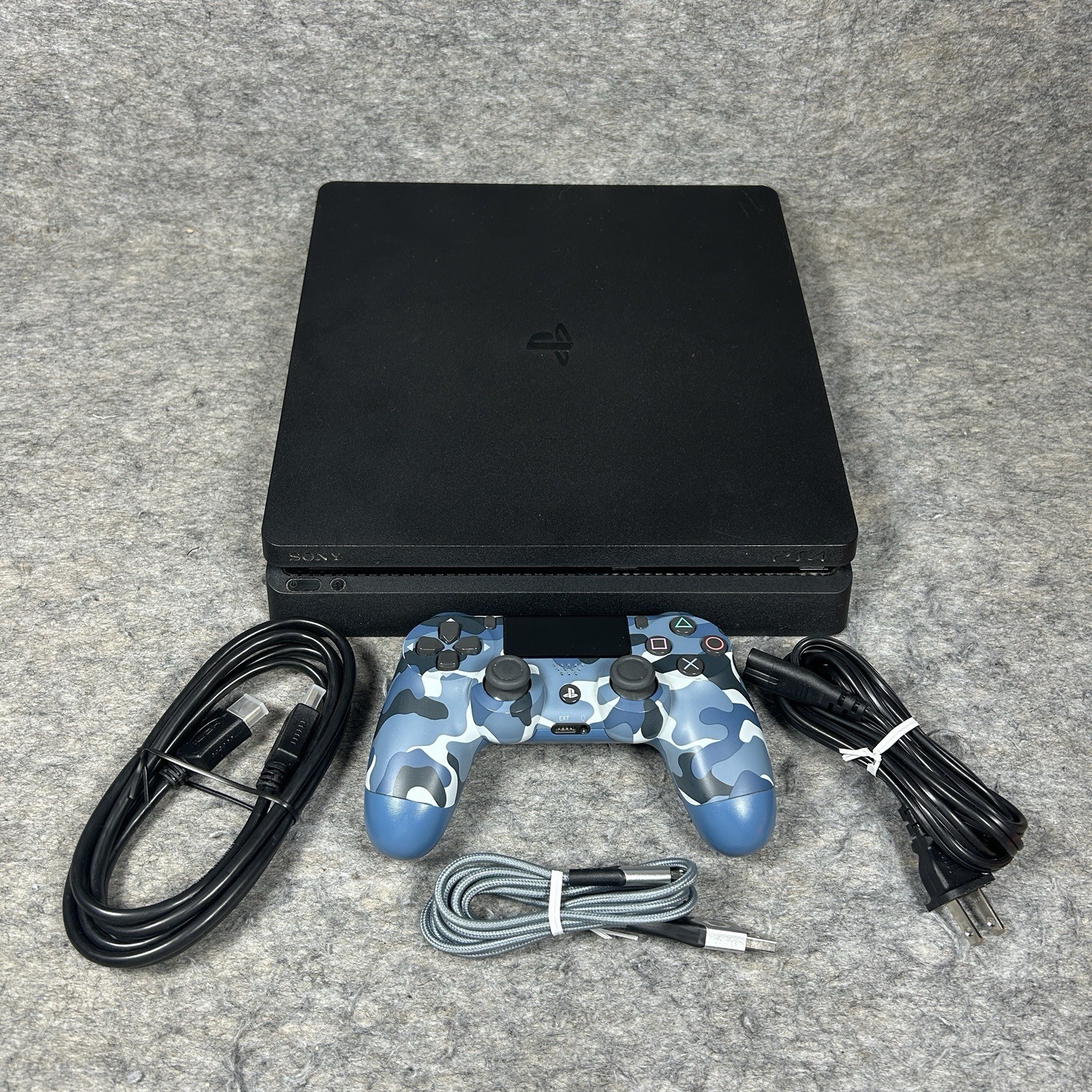 Sony PlayStation 4 Slim 500GB Console CUH-2215A W/ Controller Tested