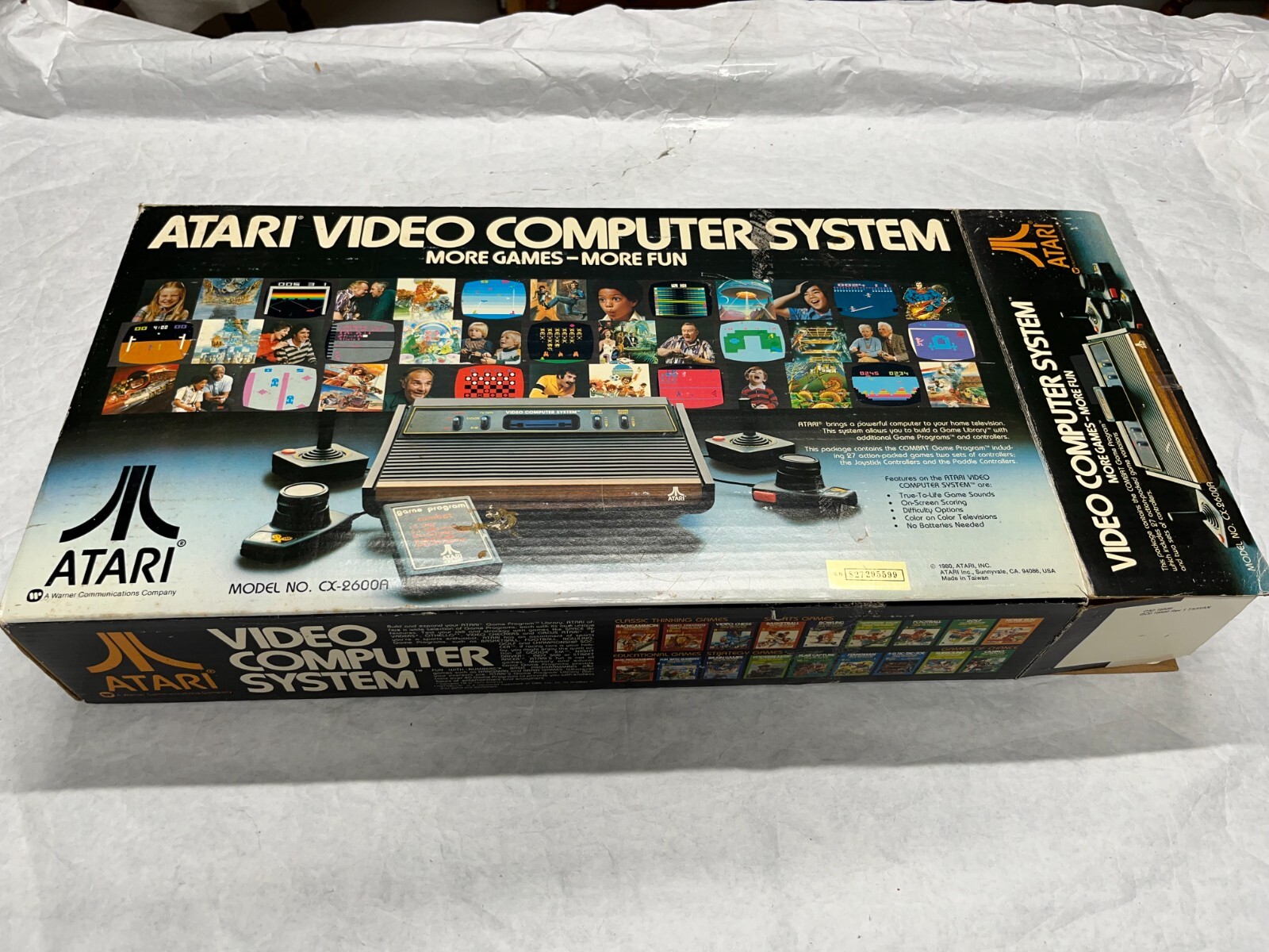 NOS 1982 ATARI VCS CX2600A 4 Switch Console System NEW Original Package OPEN BOX
