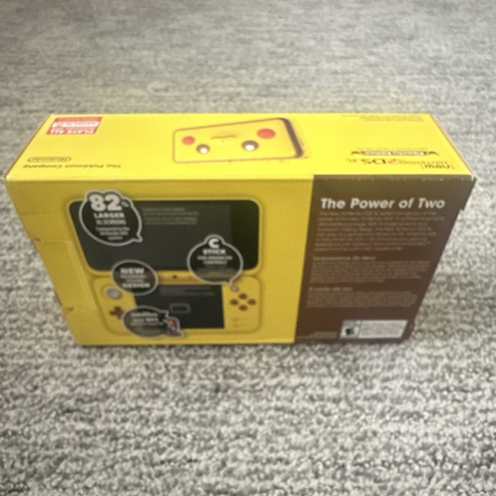 Nintendo New 2DS XL Pikachu Edition Yellow Handheld Console w/ Box 4GB
