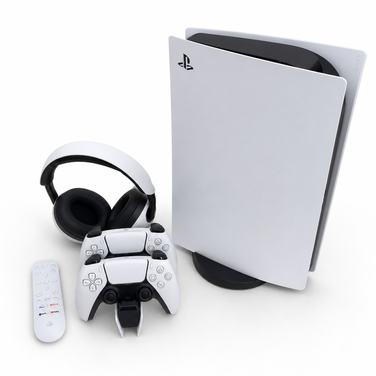 PS5 Digital Edition Bundle Sony INZONE H9 Headset 2 Controllers Stand