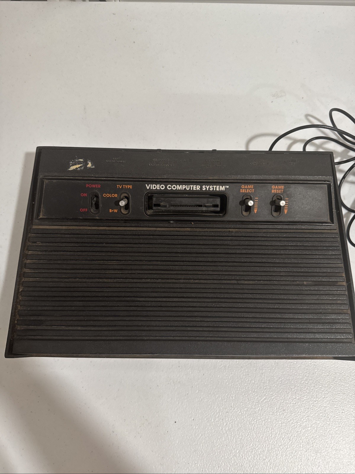 Atari 2600 Console CX2600 Wood Grain UNTESTED