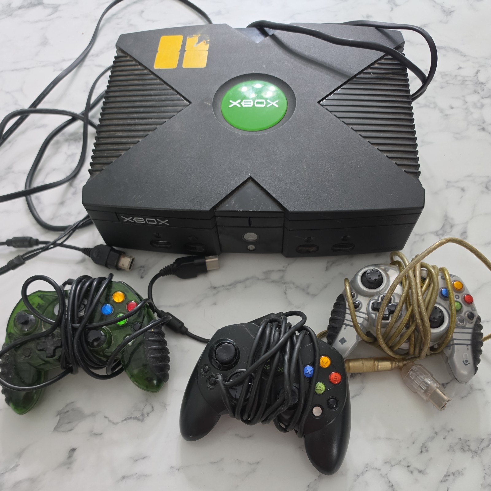 Original Xbox Console (cords + controller)