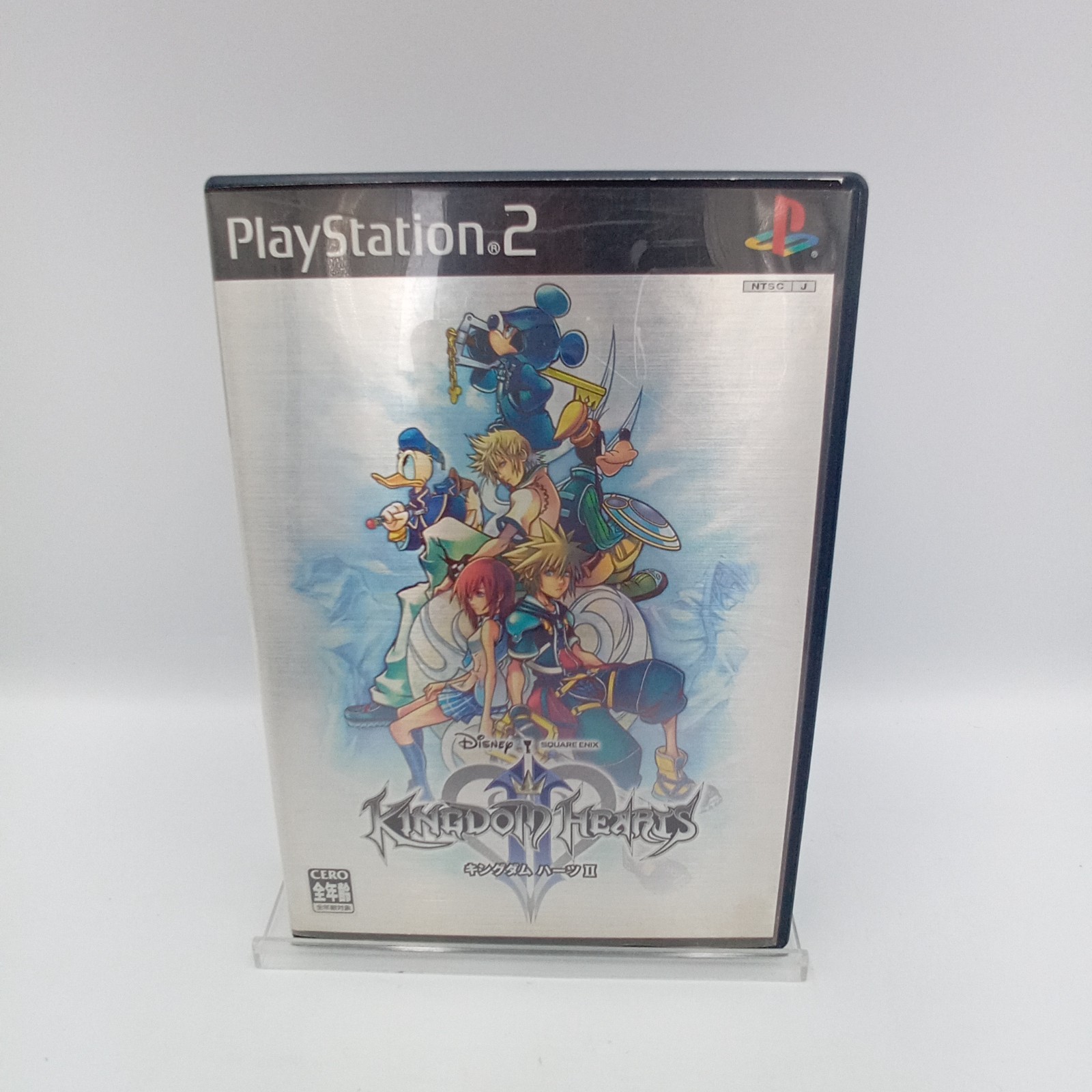 PS2 PlayStation 2 Console Satin Silver SCPH-39000 With Game Japanese Tested