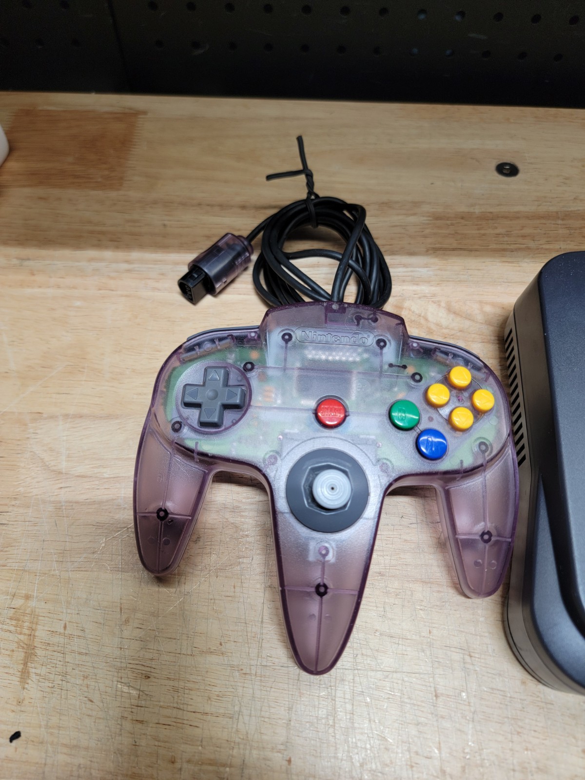 Nintendo 64, N64 System Console Bundle W/ Purple Controller ALL OEM PARTS *READ*