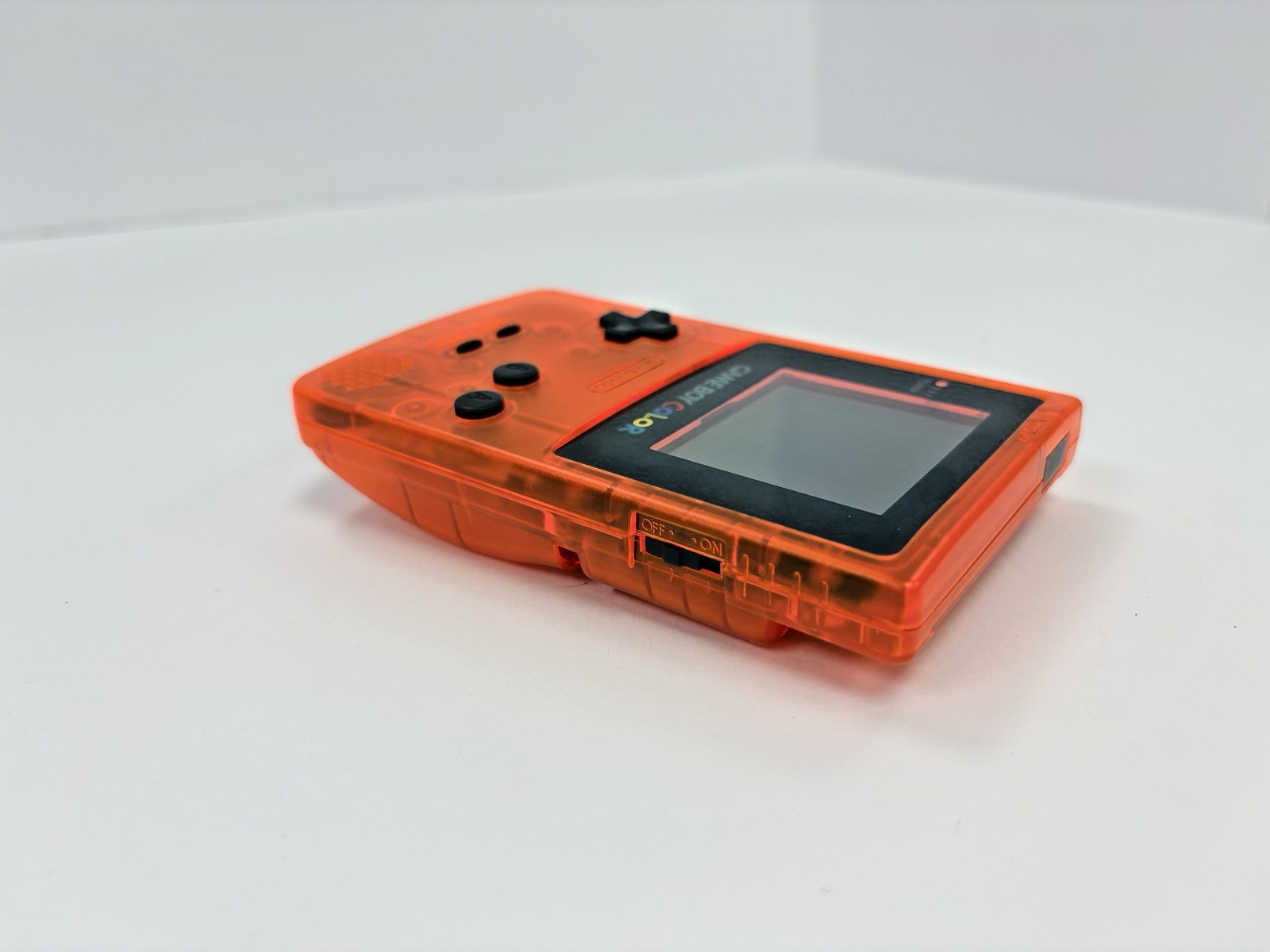 Refurbished Nintendo Game Boy Color Transparent Orange Handheld System