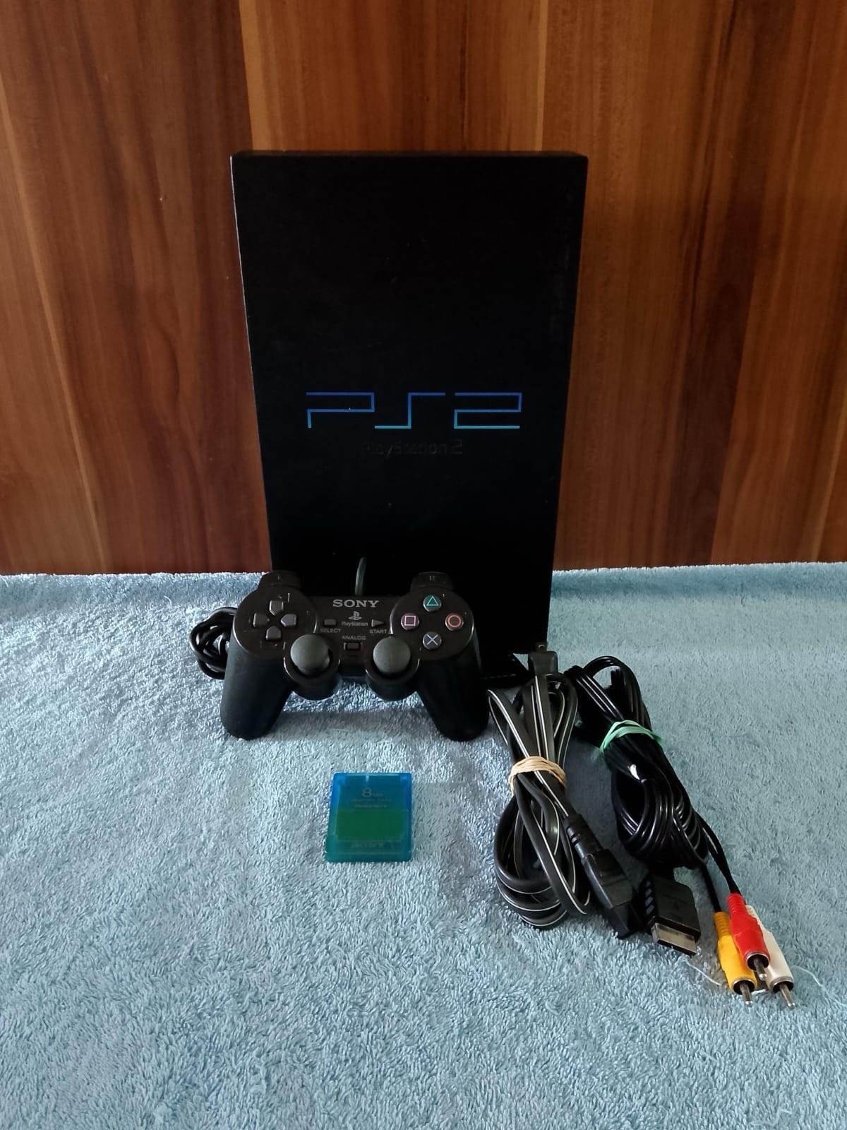 Sony PlayStation 2 PS2 Fat Console Bundle w/ Controller & 8MB Card Tested Works