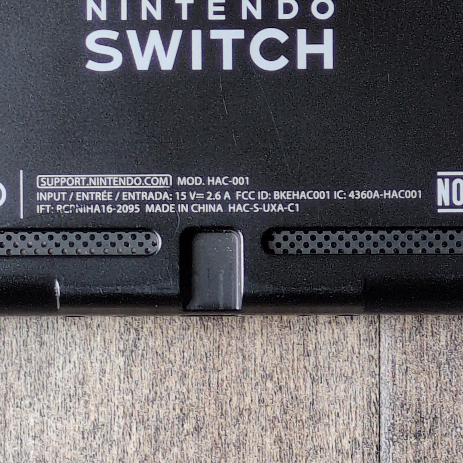 Nintendo Switch HAC-001 Console Purple Orange Charging Issue Read