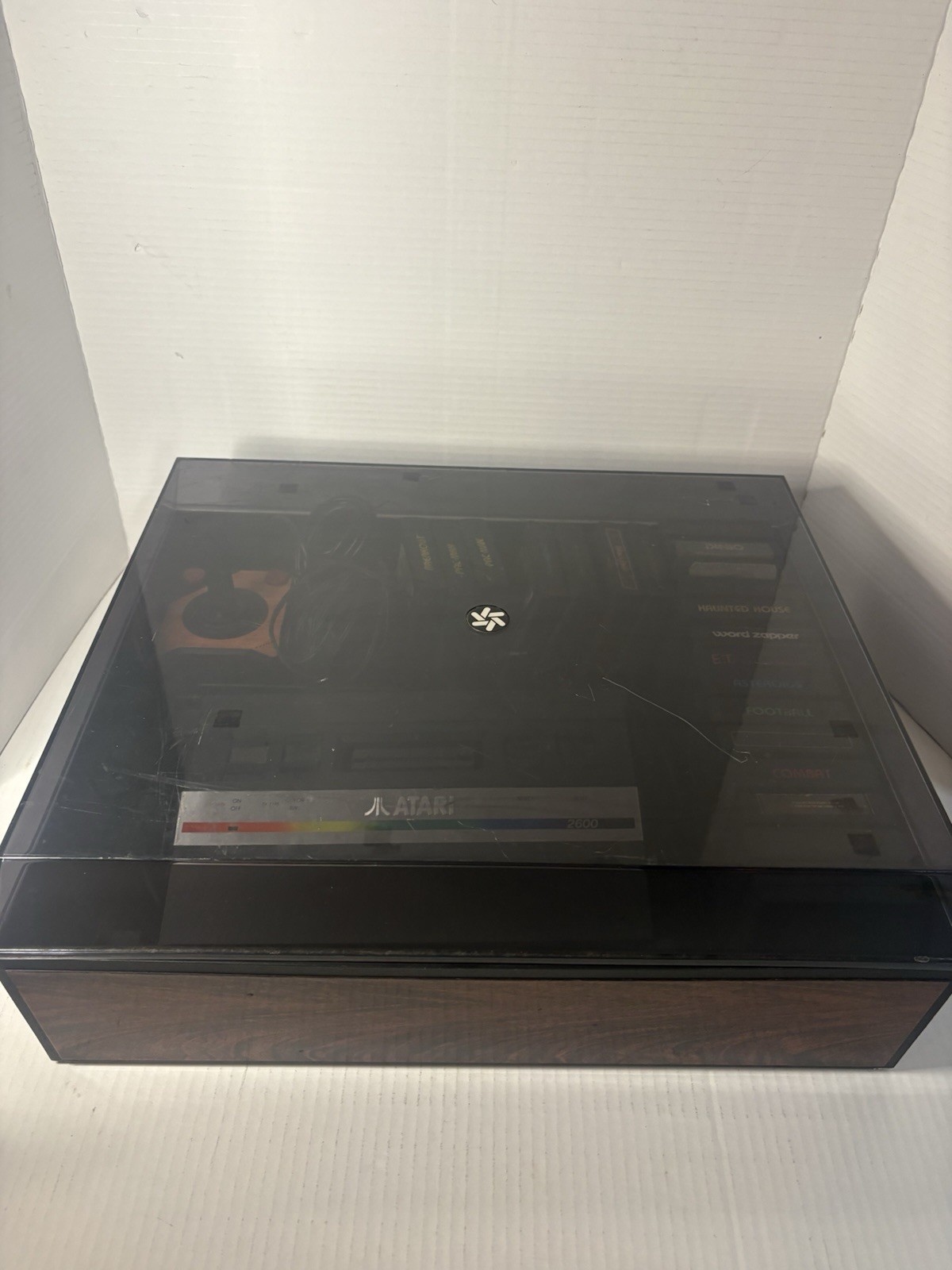 Atari 2600 Junior Jr Console System Bundle 12 Games, Joystick And Storage Case.
