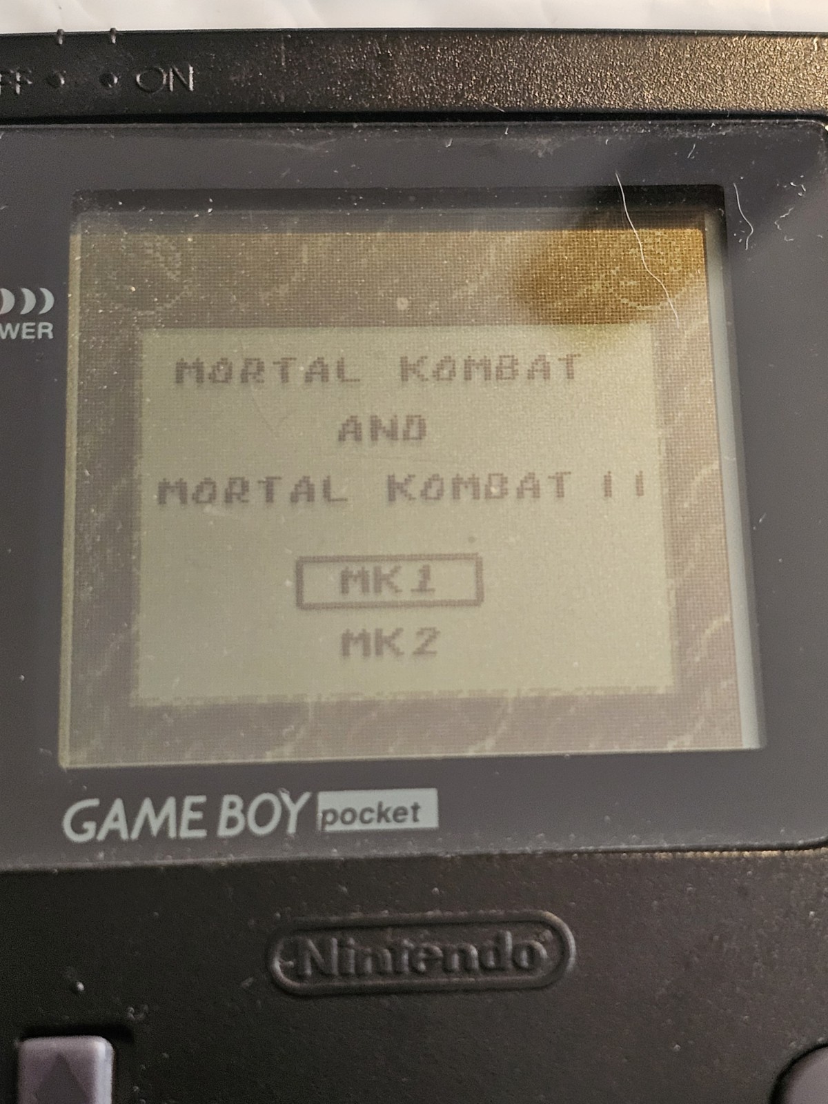 NINTENDO GAMEBOY POCKET HANDHELD CONSOLE BLACK TESTED WORKS MGB-001