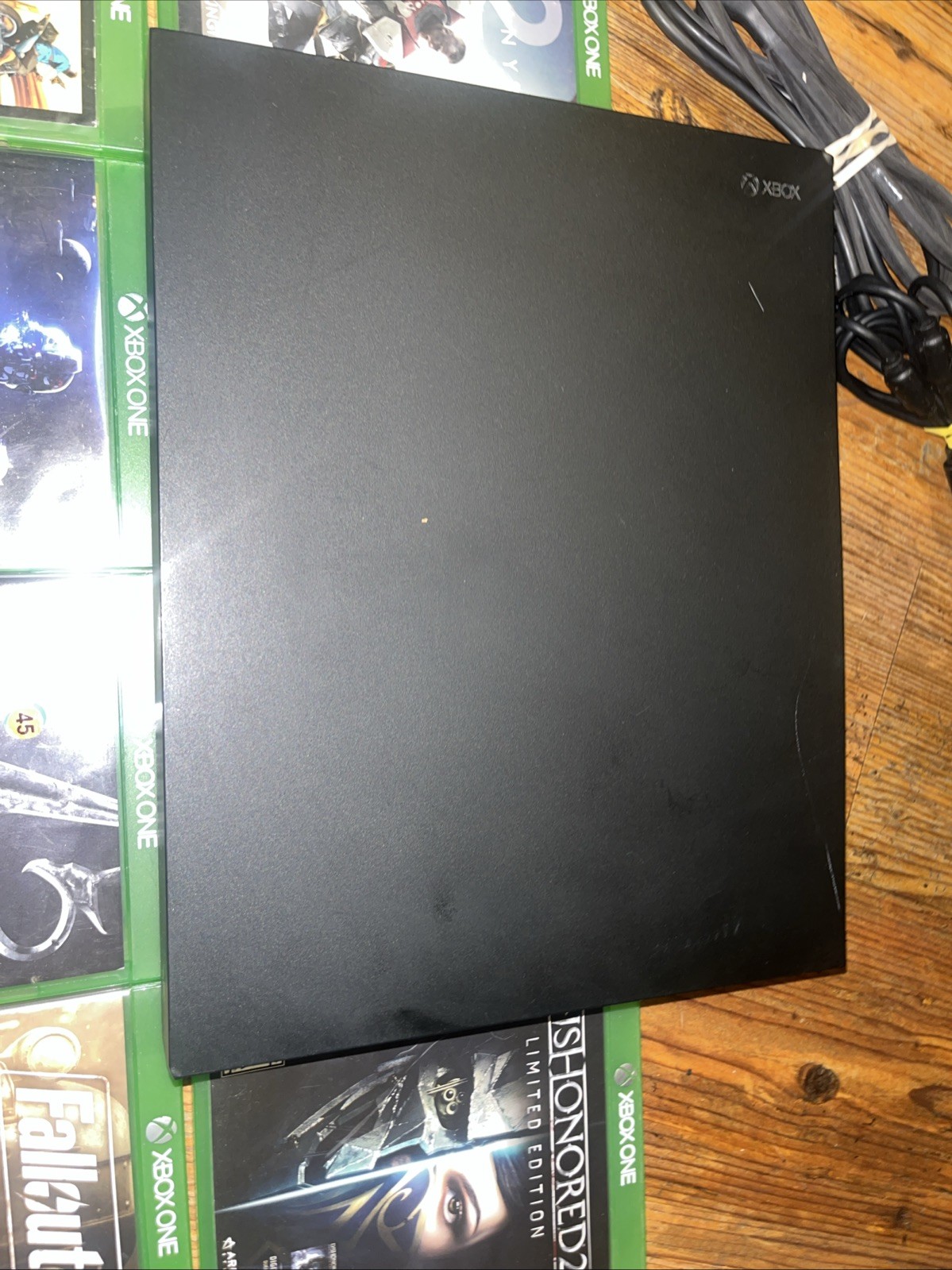 Microsoft Xbox One X 1TB Black Console 1 Controller 10 Games Bundle