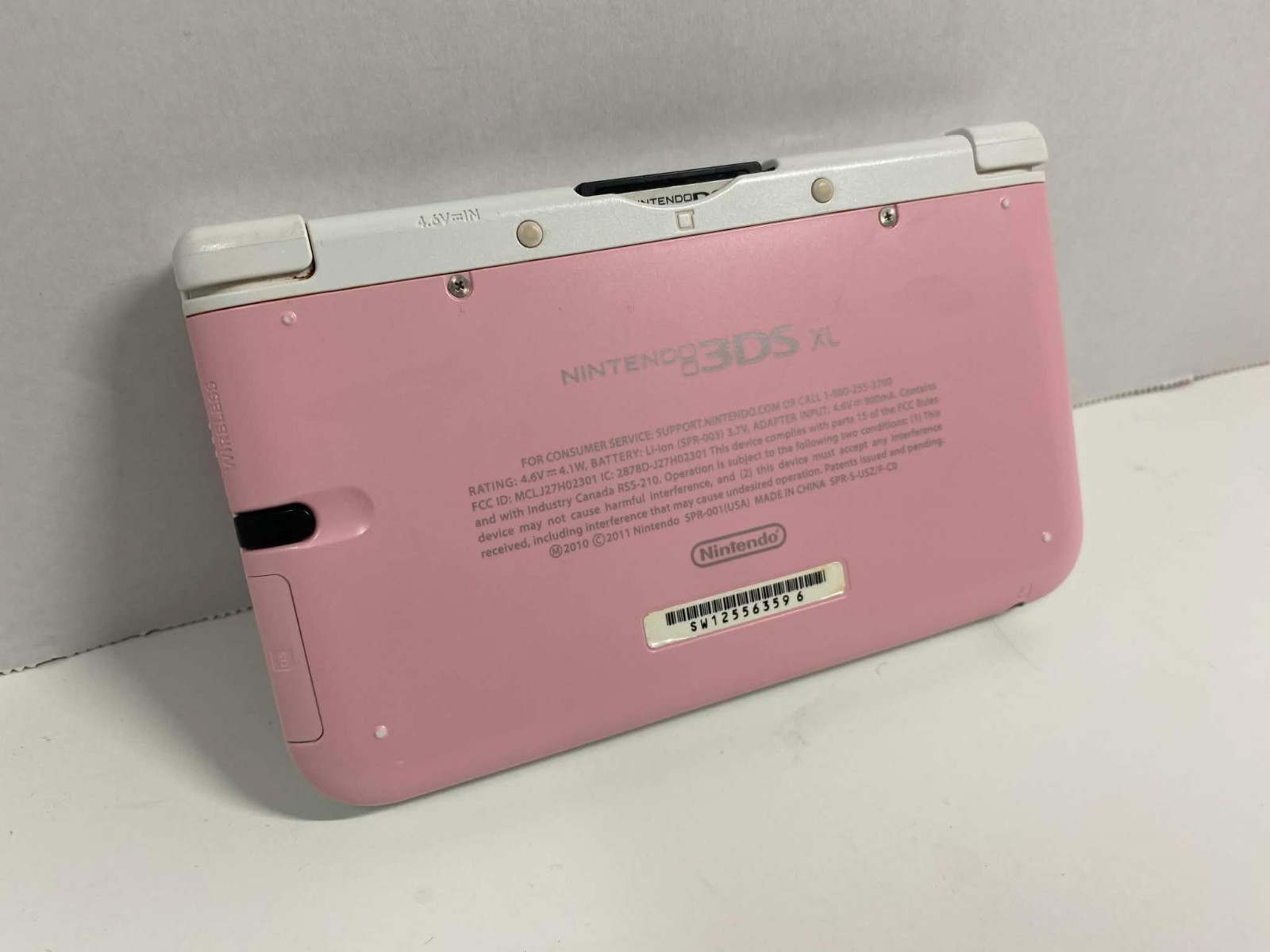 Nintendo 3DS XL Launch Edition White & Pink Handheld System