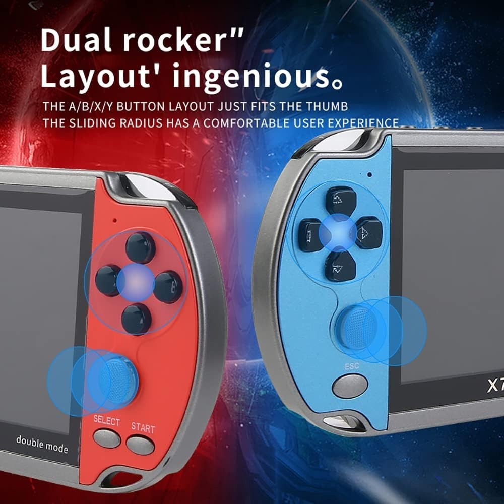 X7 Plus Handheld Game Console , Preload 10000 Games Portable Video Games Supp…