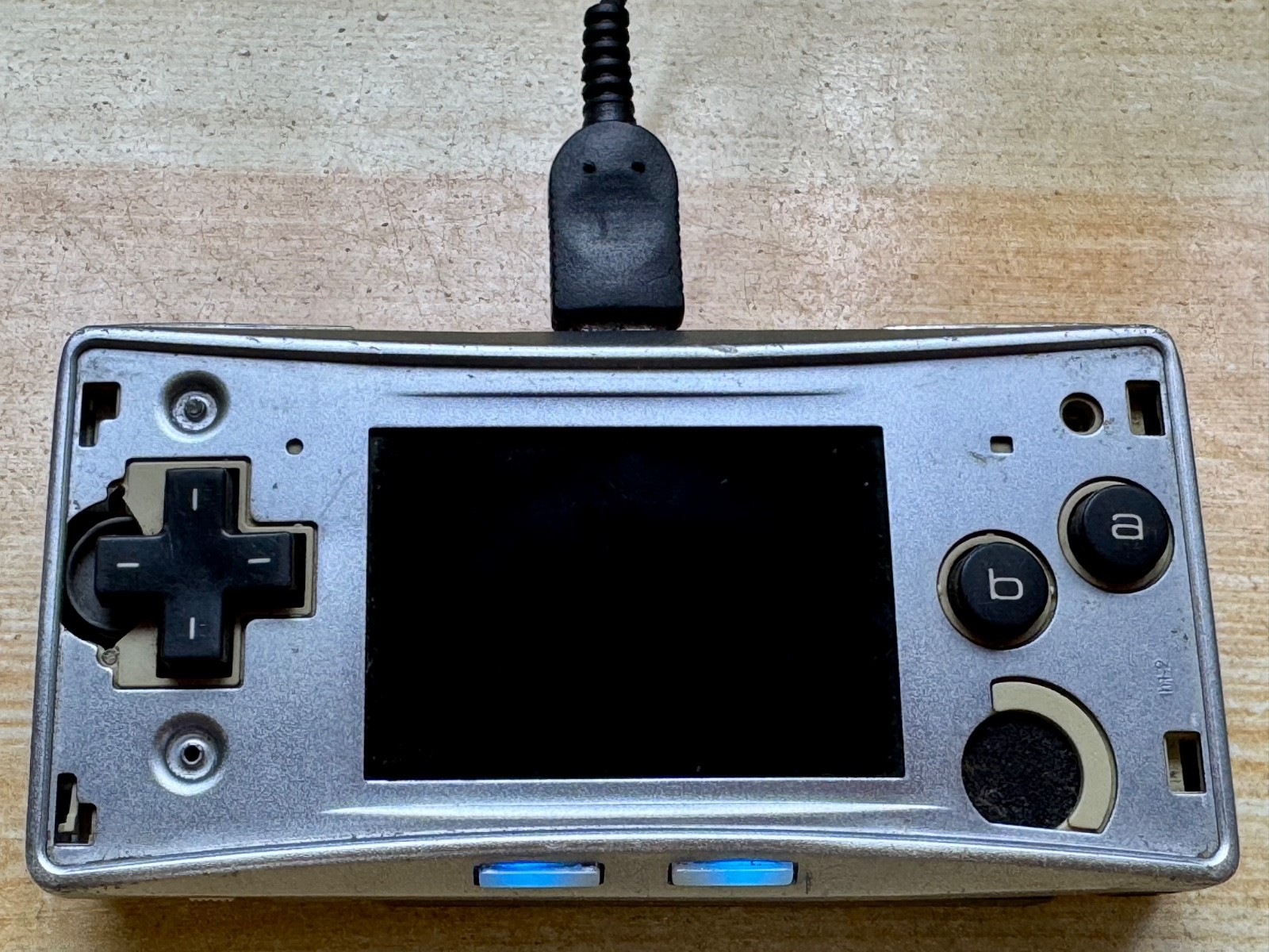 Nintendo Gameboy Micro OXY001 Metallic Silver Handheld Console – Parts or Repair
