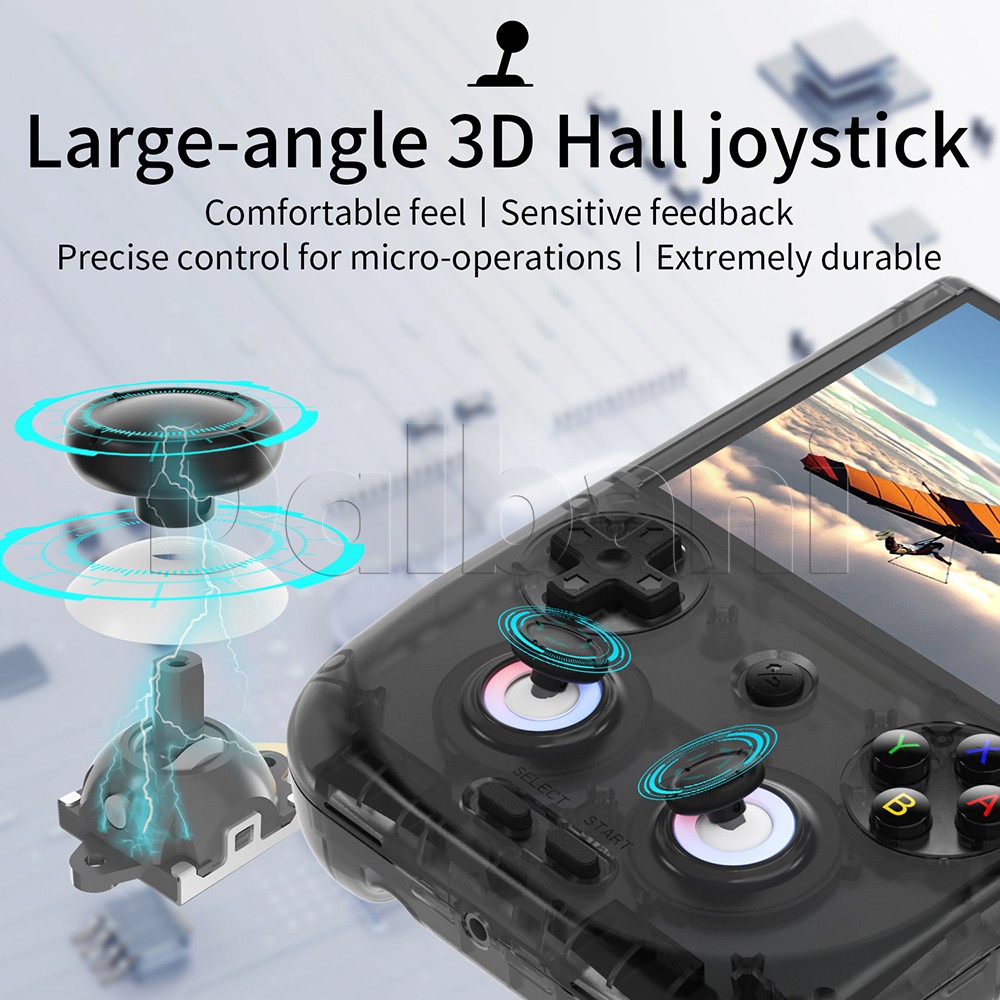 RG406V Anbernic Black Retro Handheld Game Console Android 13 WIFI 4-inch