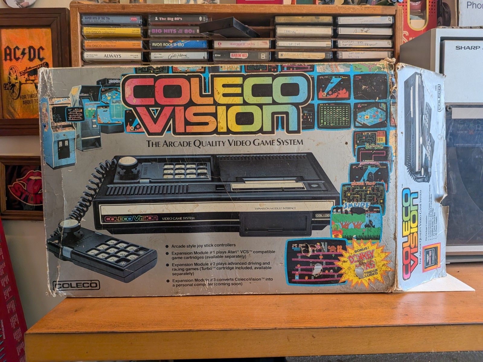 Colecovision Console CIB in Box TESTED COMPLETE Good Shape! 10 Games.