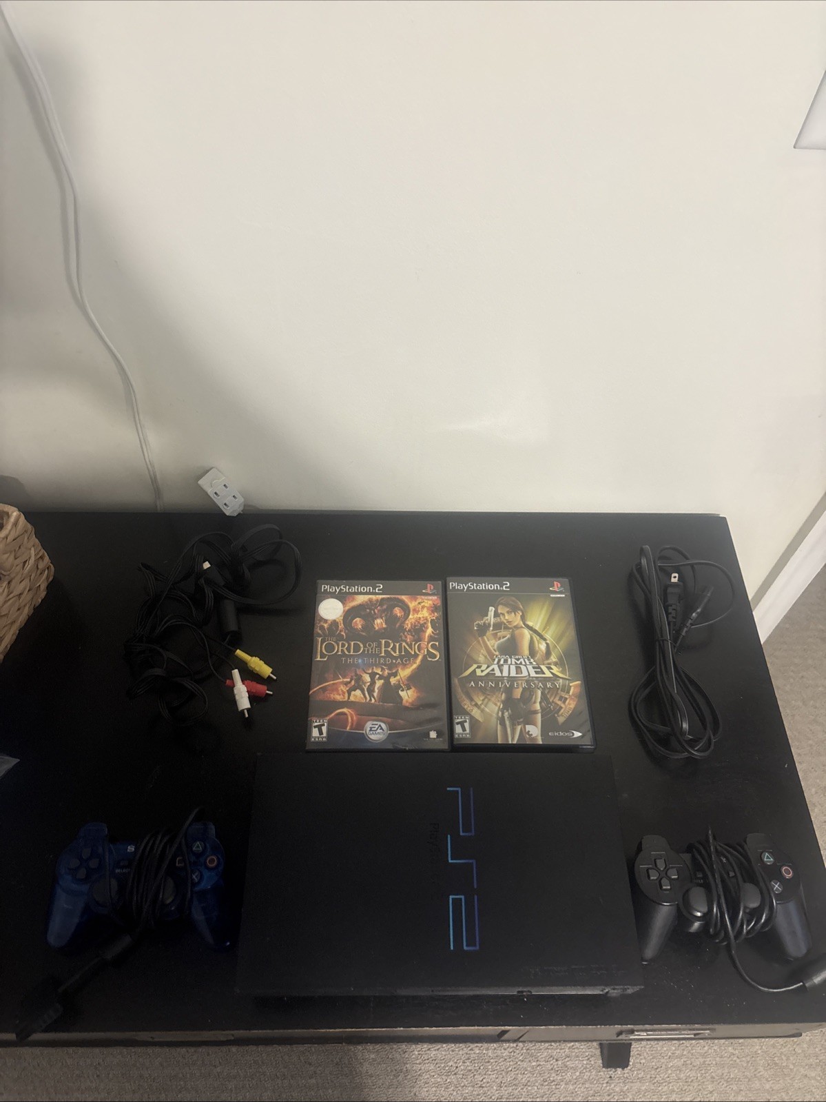 PlayStation 2 Fat Console Bundle- Tested, Controller, Action Game Bundle