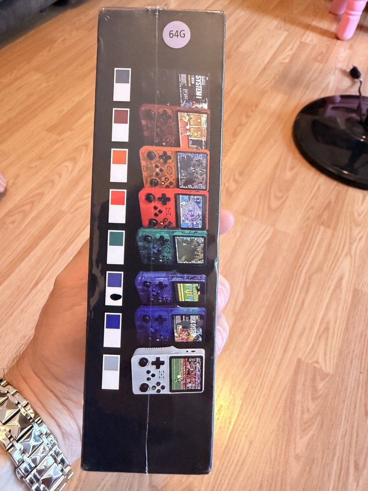 R36S Handheld Game Console 64GB Gamepad 640×480 TF Card Purple