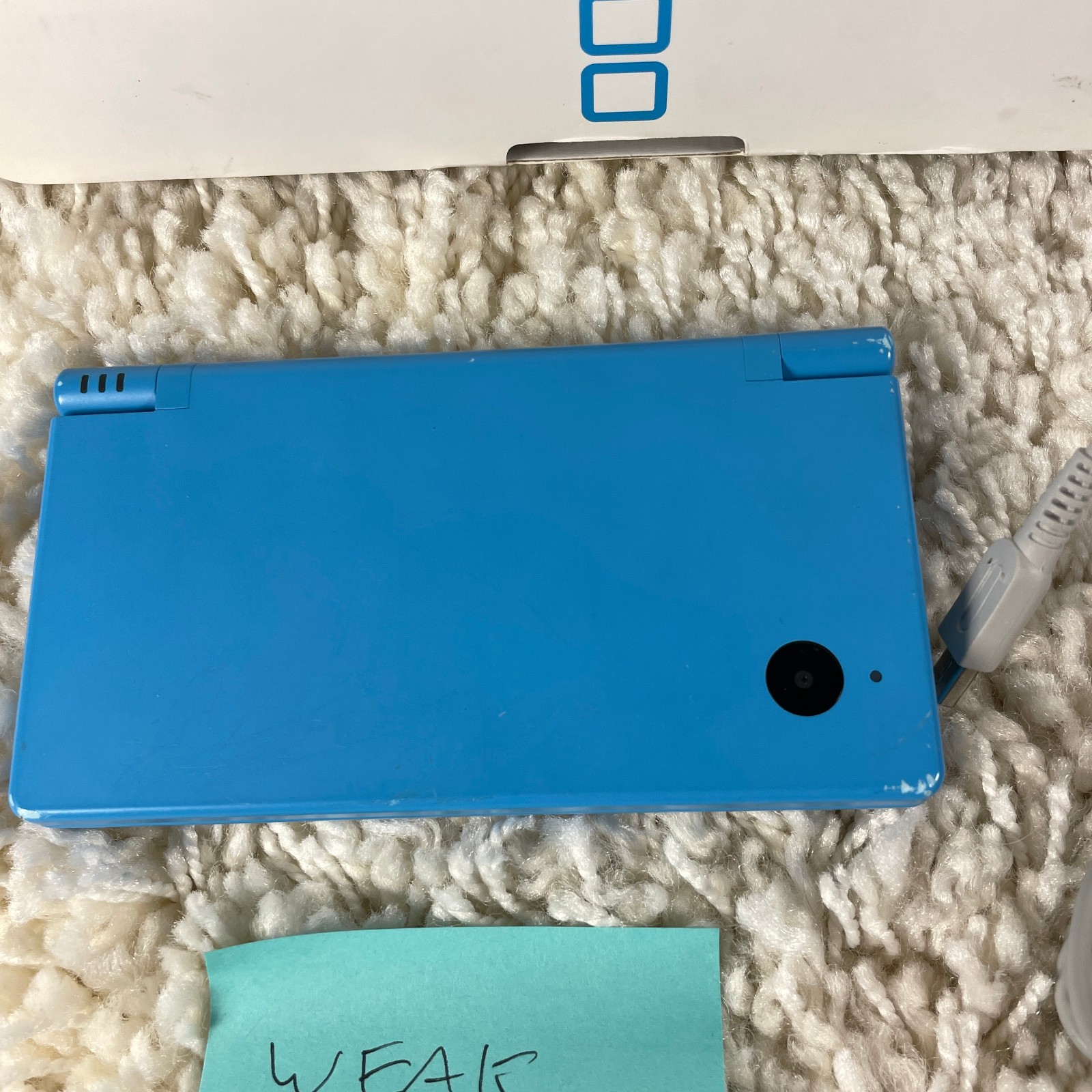 Nintendo DSi Teal Blue Handheld Console System TWL-001 Complete in Box Read