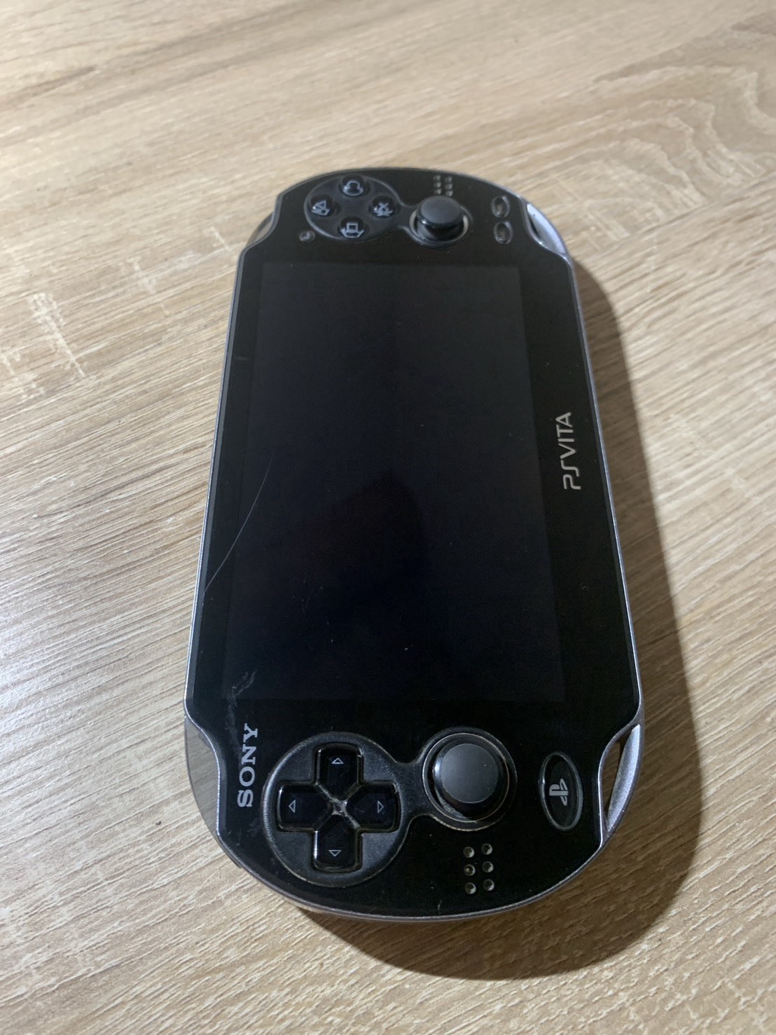 1234 PlayStation PS Vita PCH-1100 Crystal Black Normal TESTED