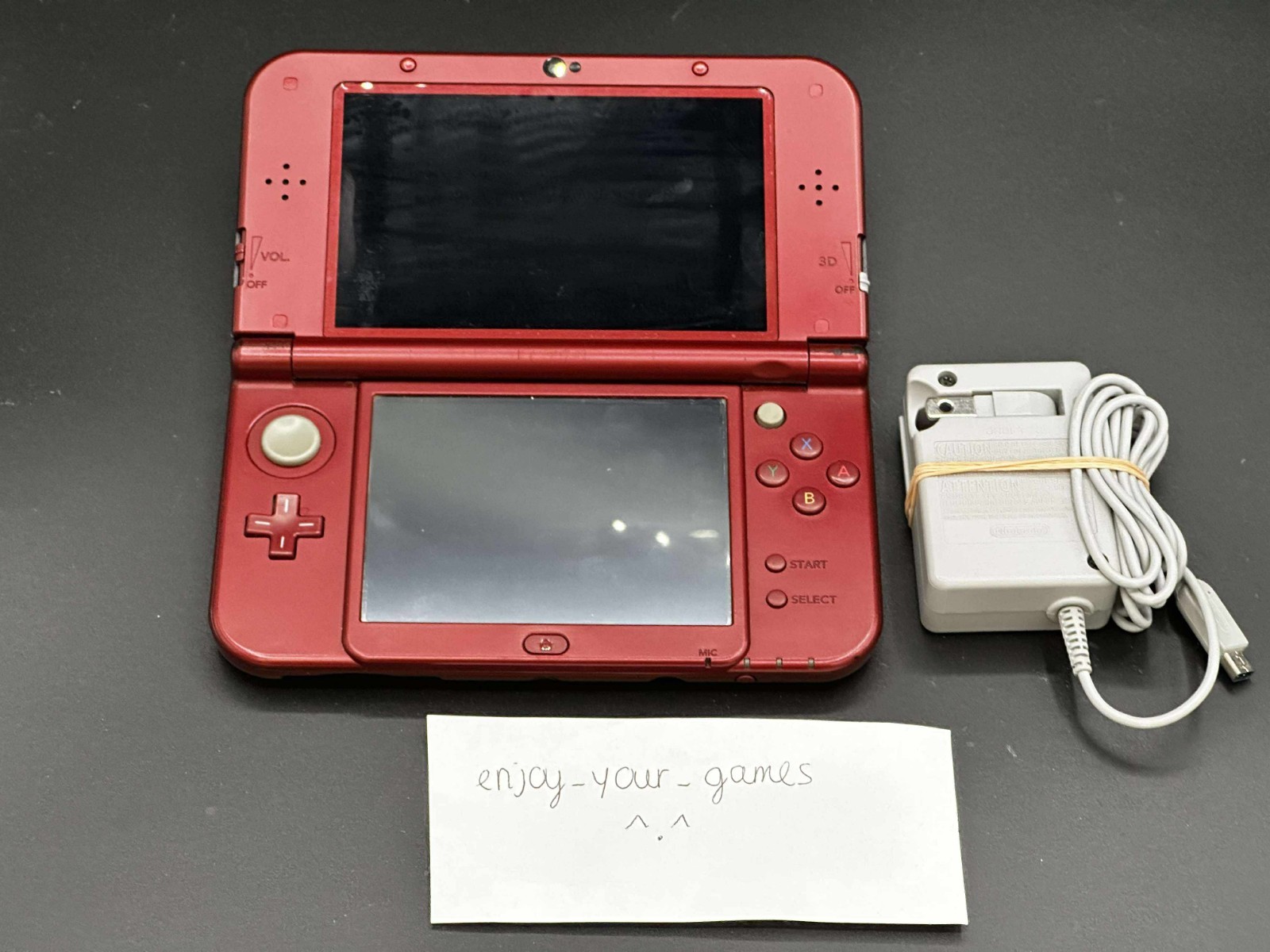 Nintendo New 3DS XL LL Red | English | Charger | USA Seller – SHIP IN 1-DAY