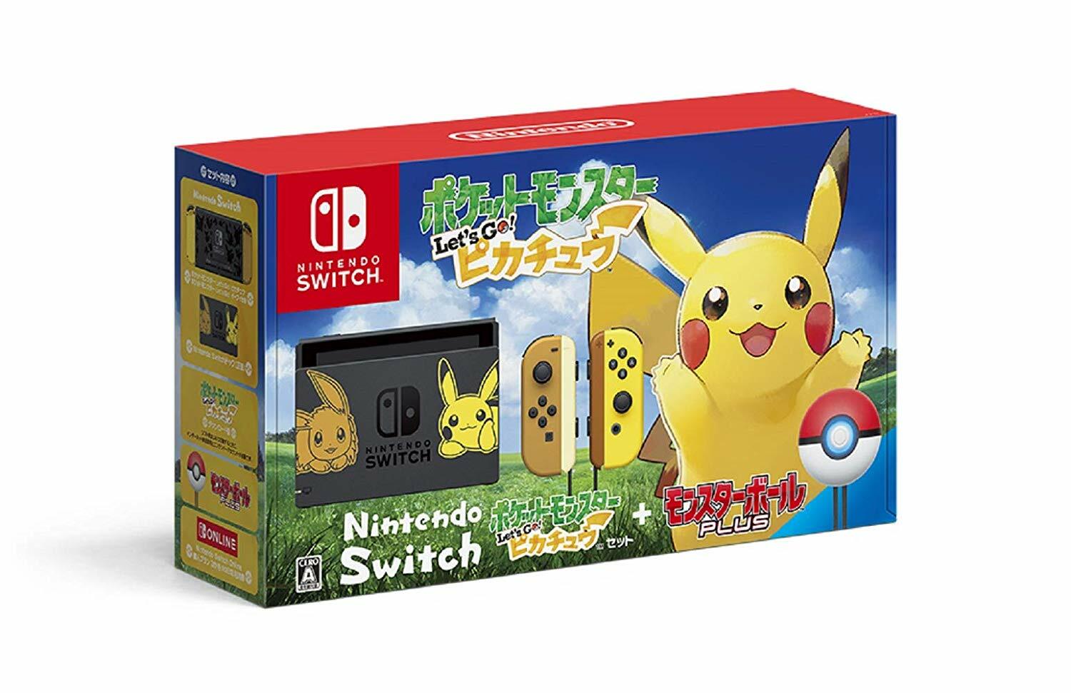 Pocket Monsters Let’s Go! Pikachu Set With Monster Ball Plus Nintendo Switch F/S