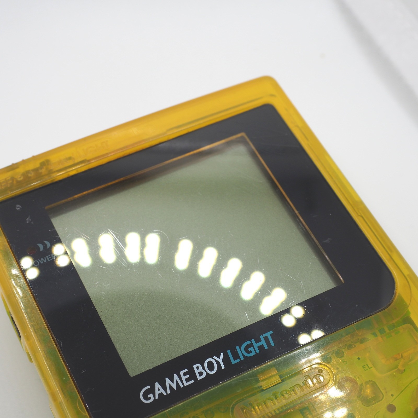 OEM Nintendo Game Boy Light Toys R Us Edition Clear Yellow MGB-101 TESTED #1[EX]