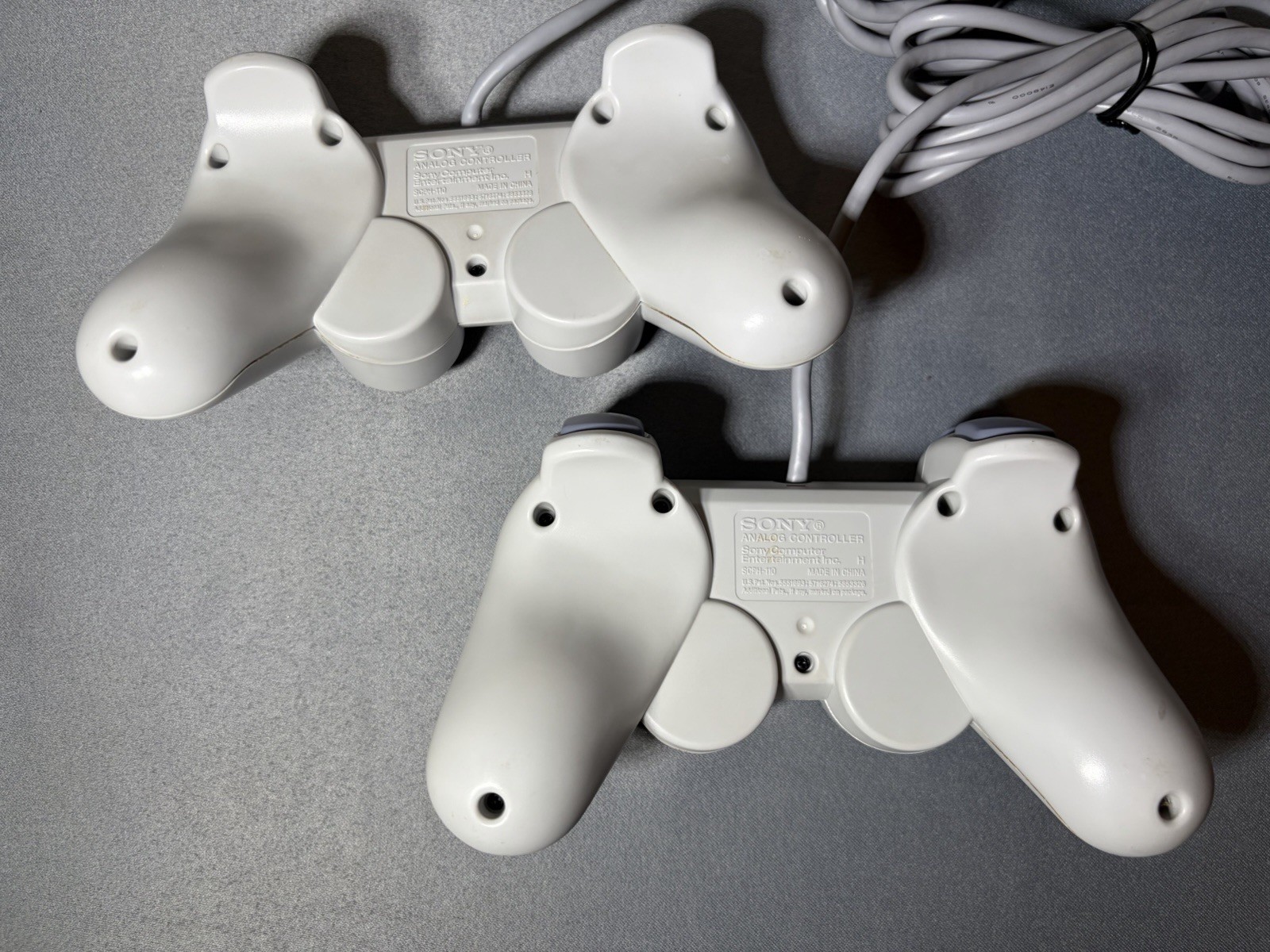 Sony PlayStation PSone White Game Console PS1 Two Controllers Excellent